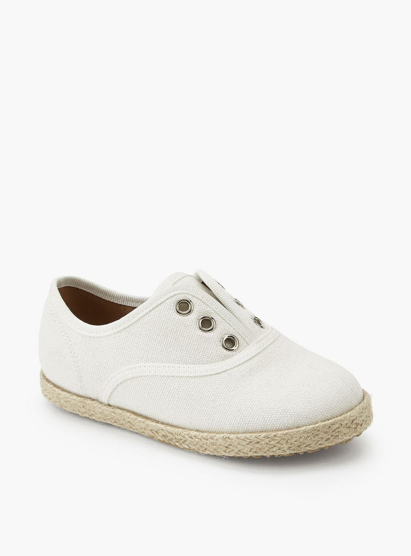 Peppermint Boys Eyelet Detail Espadrille Sneakers-boys-shoes-sneakers-image-2