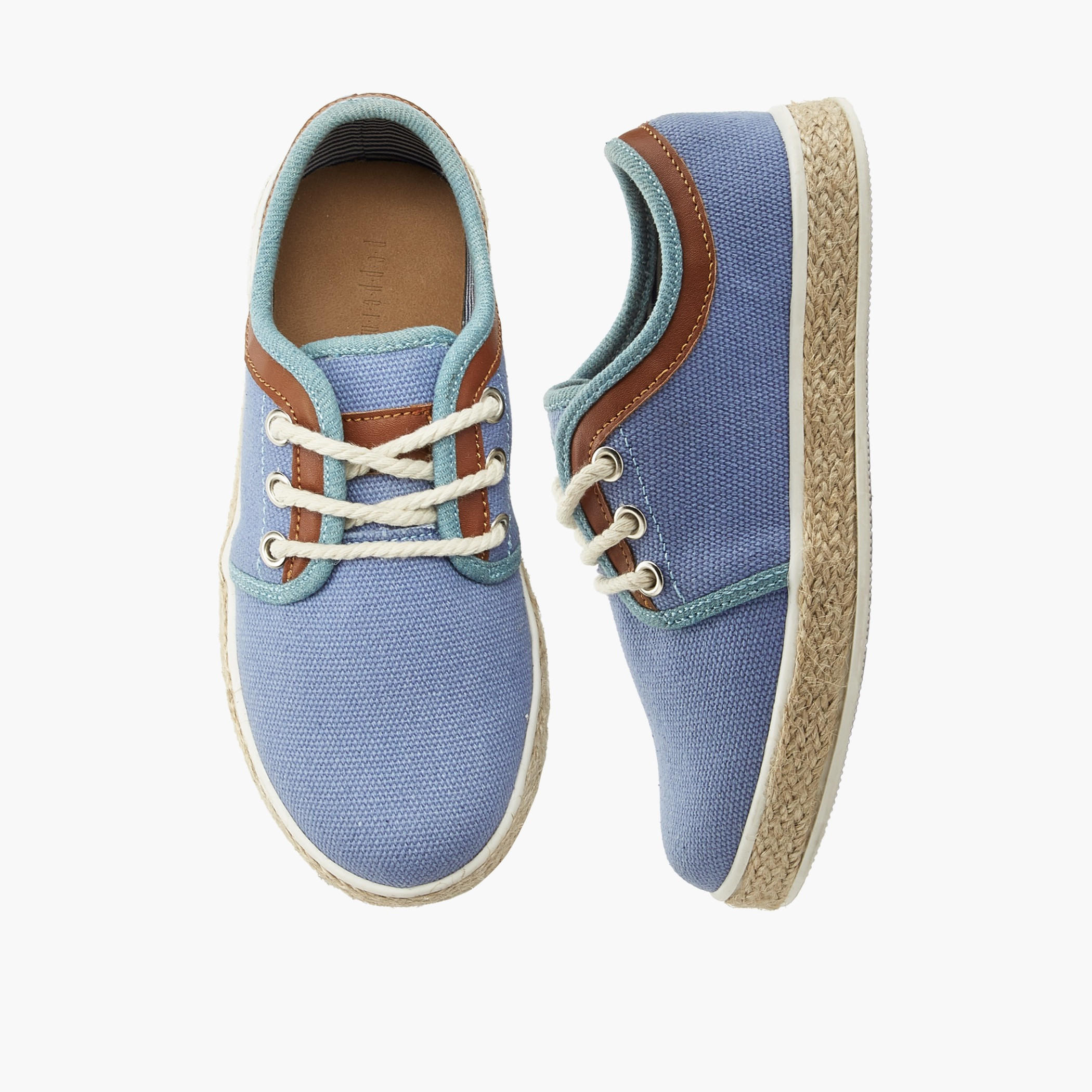 Peppermint Boys Lace-Up Espadrille Sneakers-boys-shoes-sneakers-image-1