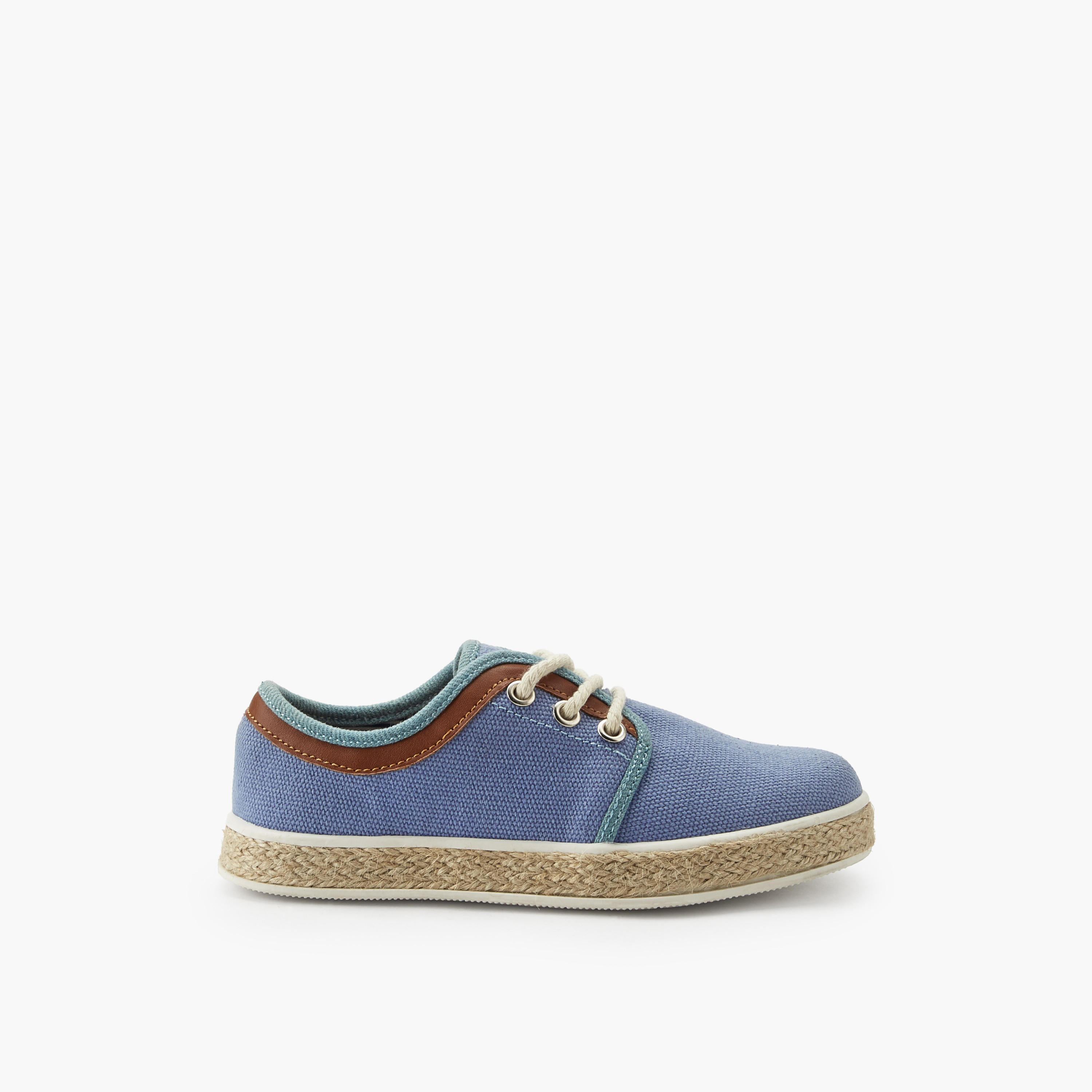 Peppermint Boys Lace-Up Espadrille Sneakers-boys-shoes-sneakers-image-3