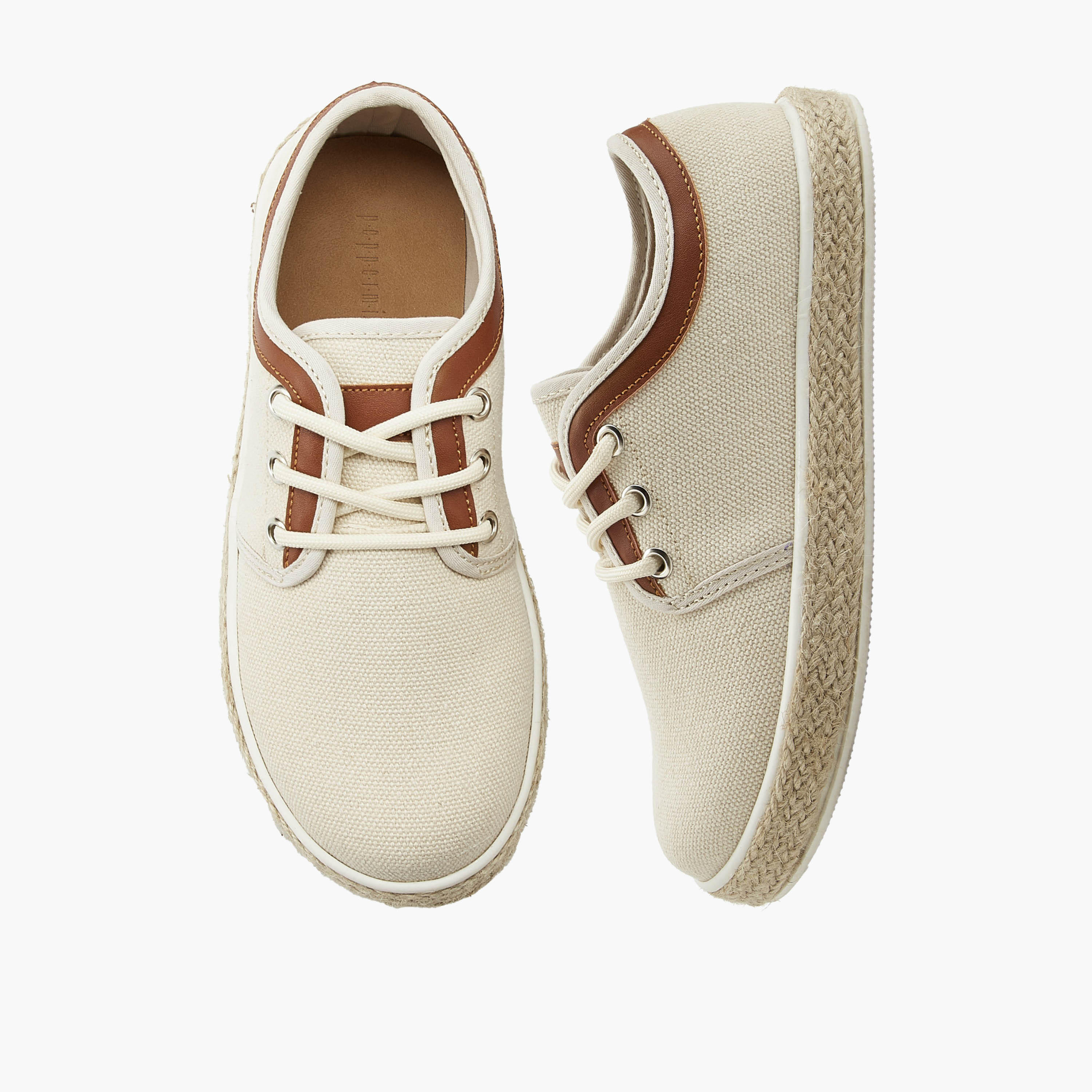 Peppermint Boys Lace-Up Espadrille Sneakers-boys-shoes-sneakers-image-1