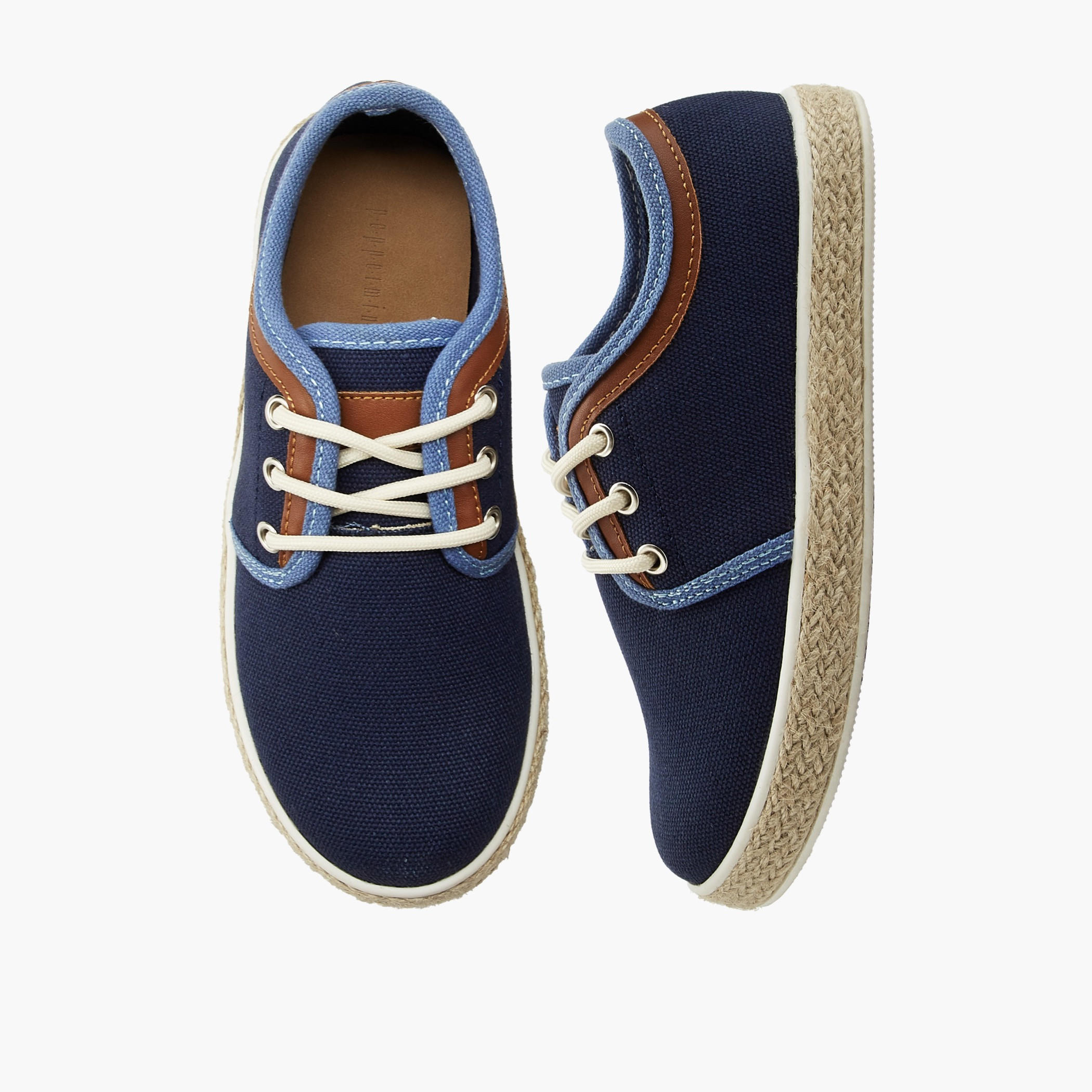 Peppermint Boys Lace-Up Espadrille Sneakers-boys-shoes-sneakers-image-1