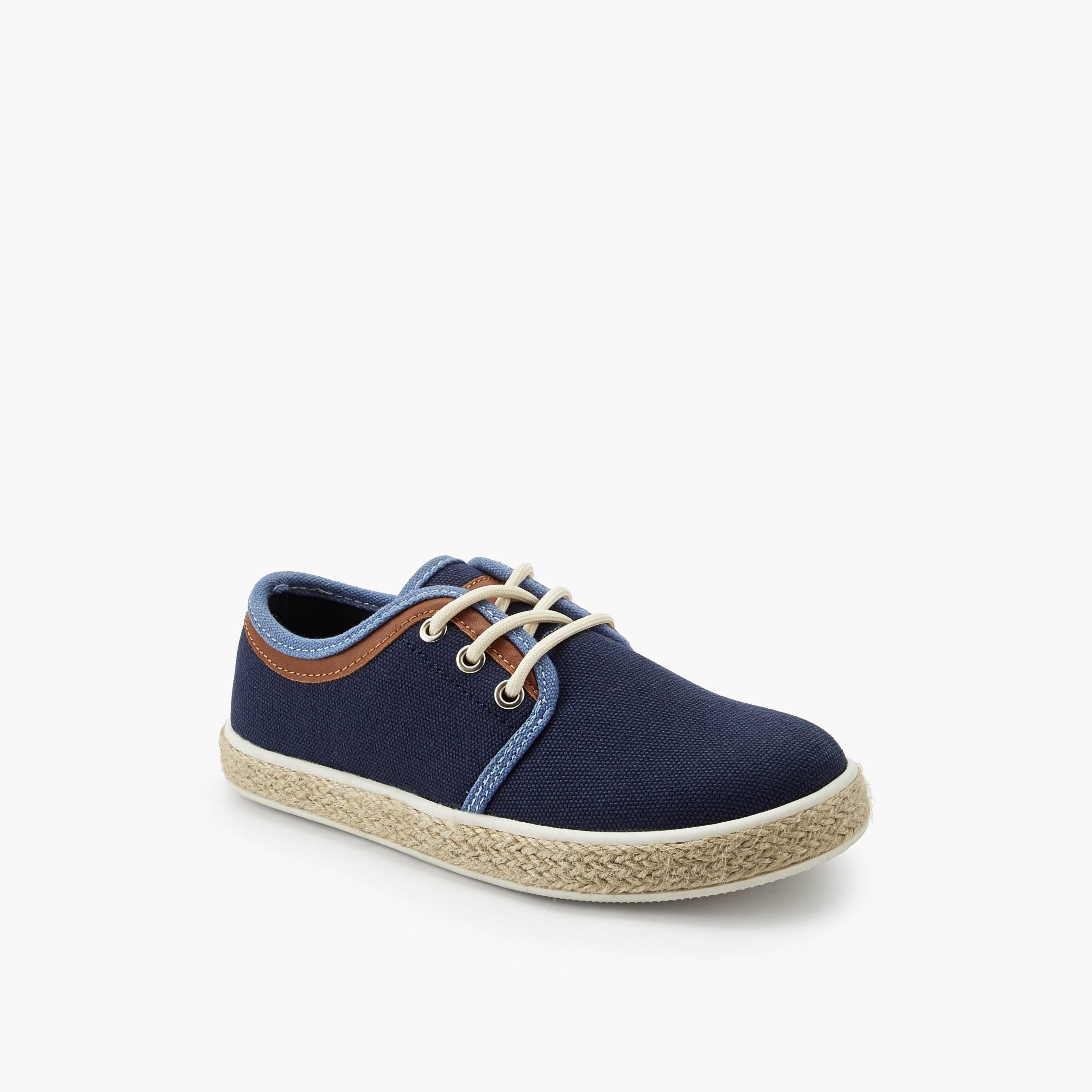 Peppermint Boys Lace-Up Espadrille Sneakers-boys-shoes-sneakers-image-2