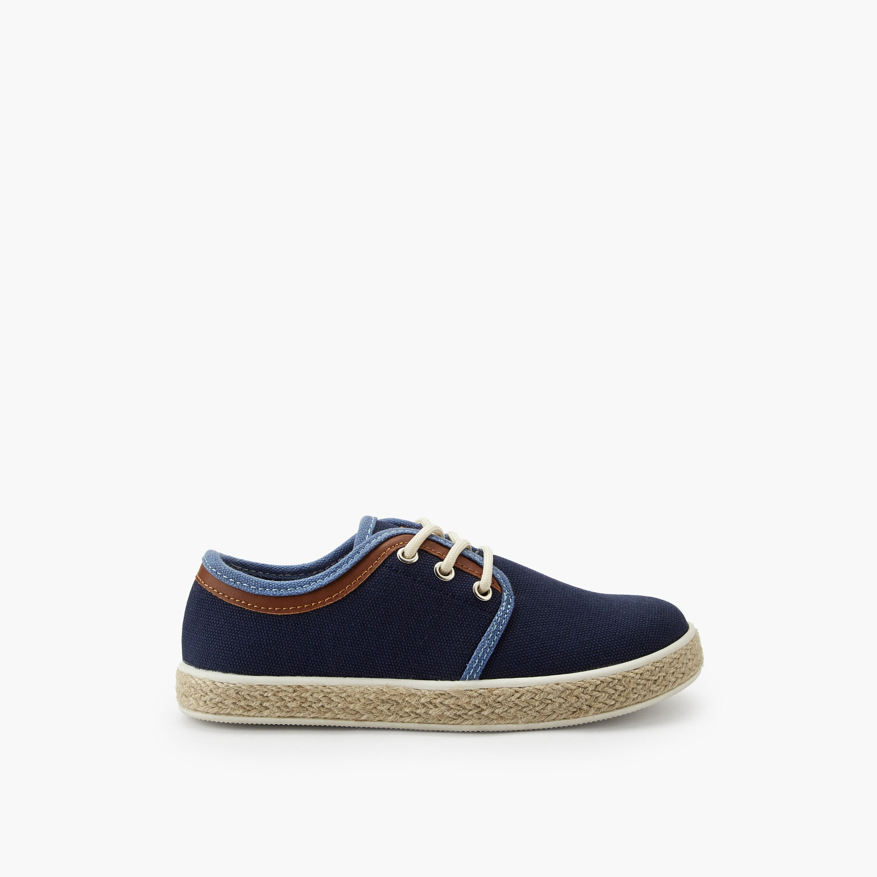 Peppermint Boys Lace-Up Espadrille Sneakers-boys-shoes-sneakers-image-3