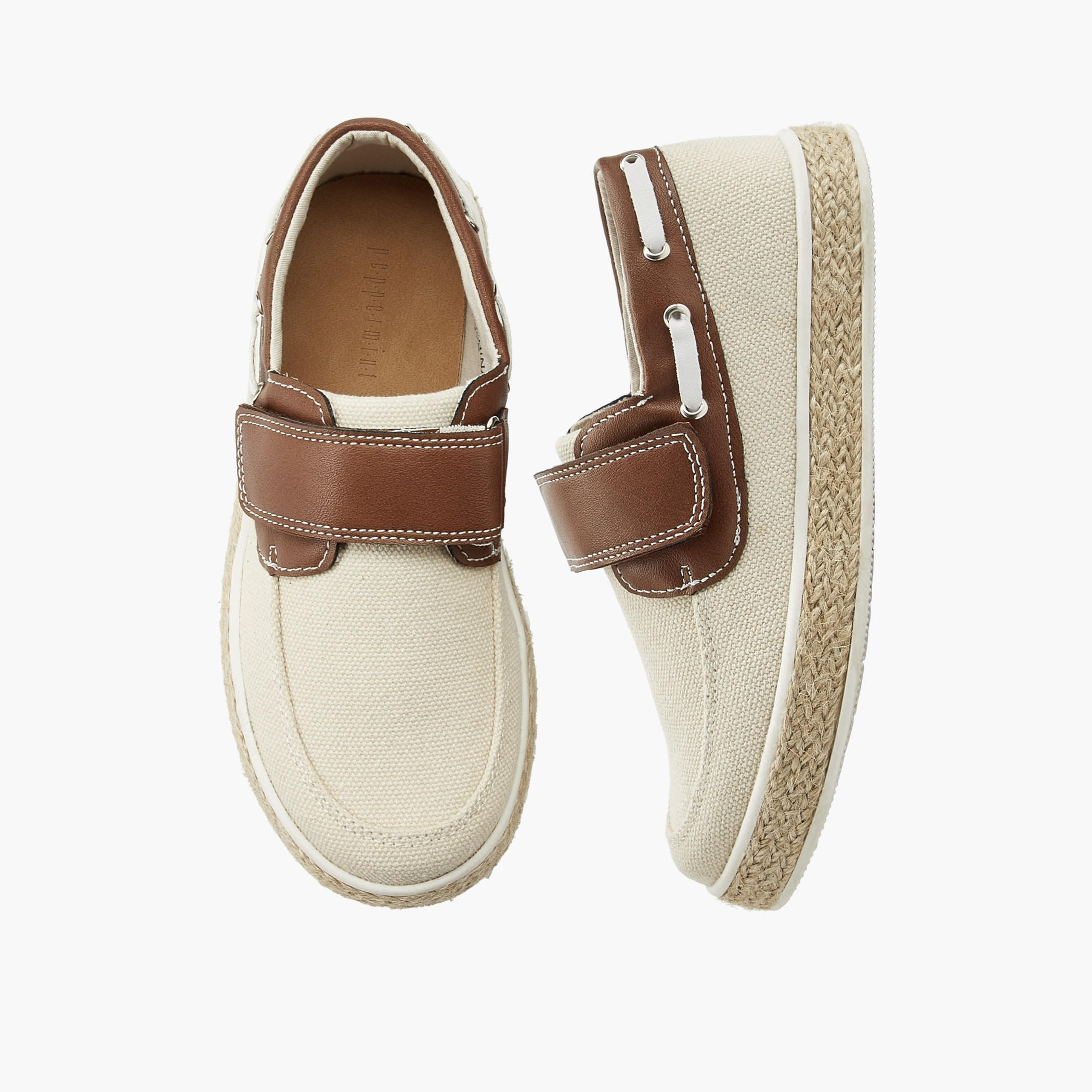 Peppermint Boys Hook & Loop Espadrille Loafers-boys-shoes-loafers-image-1