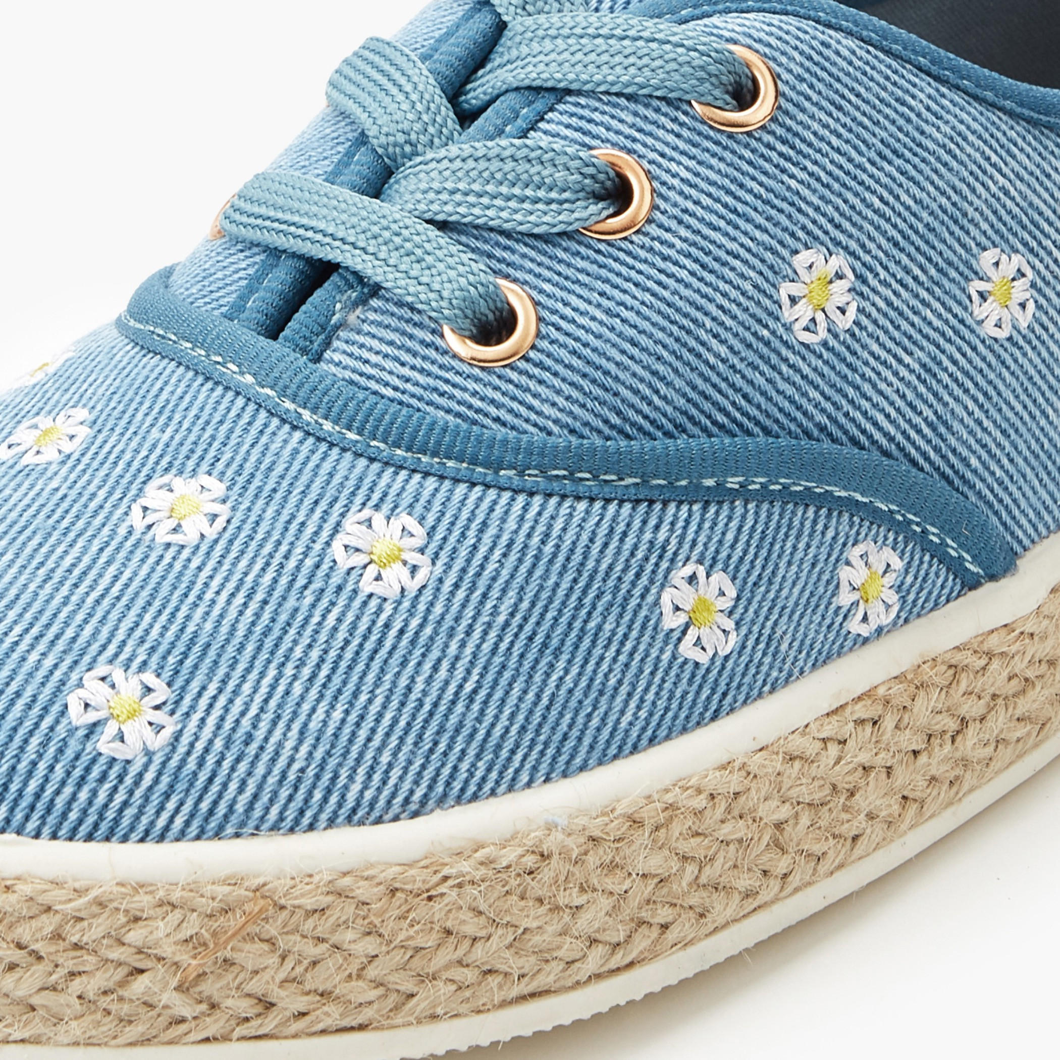 Peppermint Girls Floral Embroidered Espadrille Sneakers-girls-shoes-sneakers-image-4