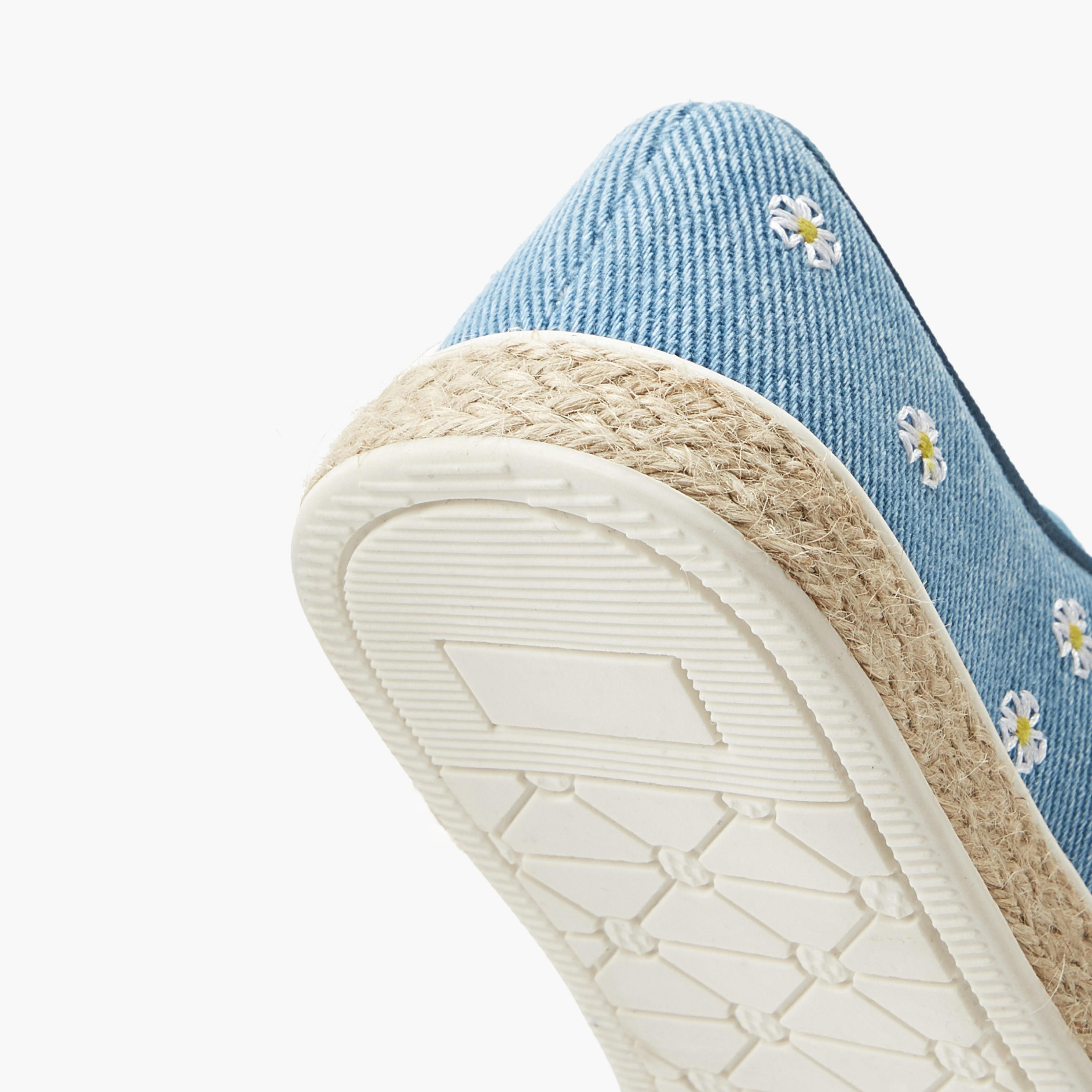 Peppermint Girls Floral Embroidered Espadrille Sneakers-girls-shoes-sneakers-image-5
