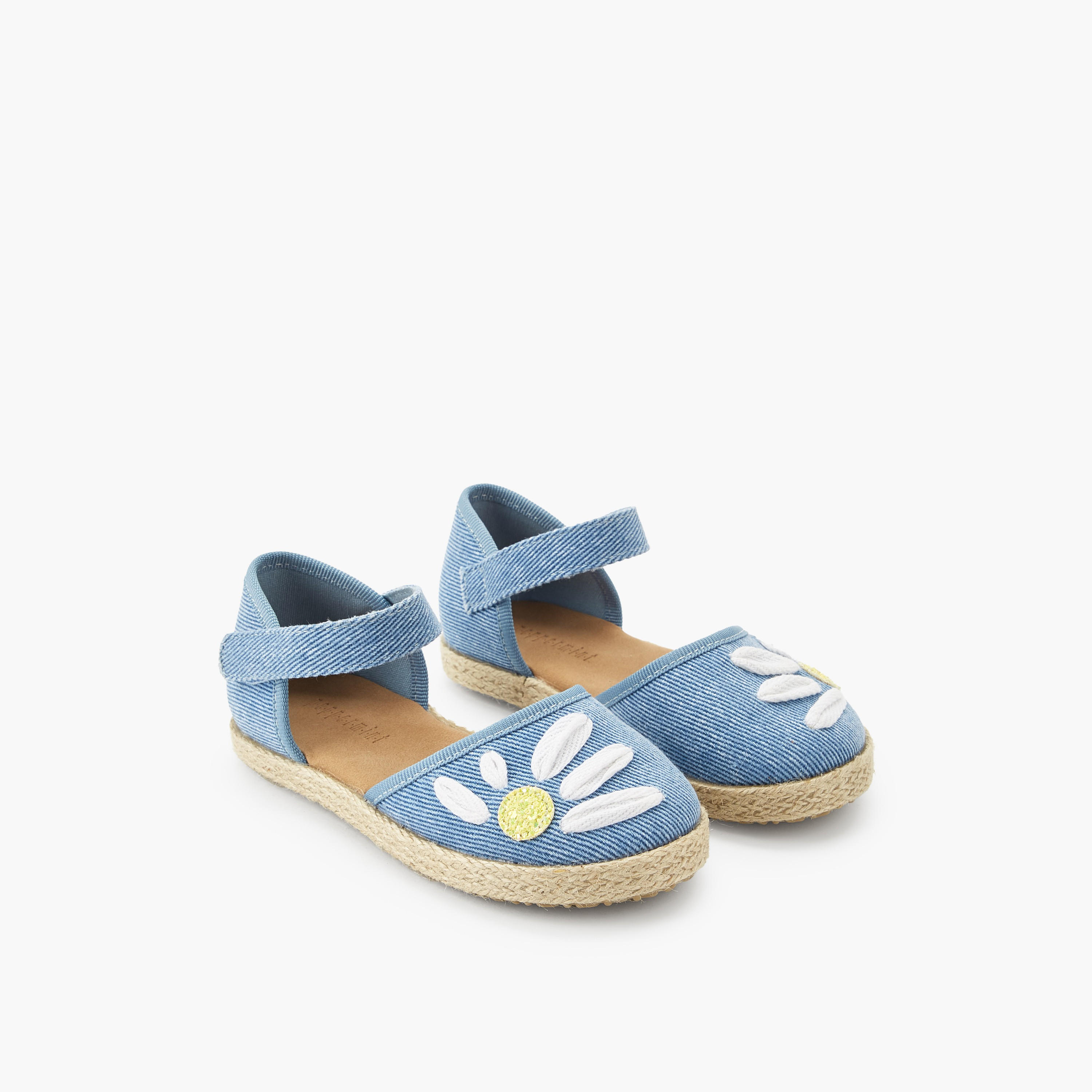 Peppermint Girls Hook & Loop Espadrille Shoes-girls-shoes-sandals-image-1