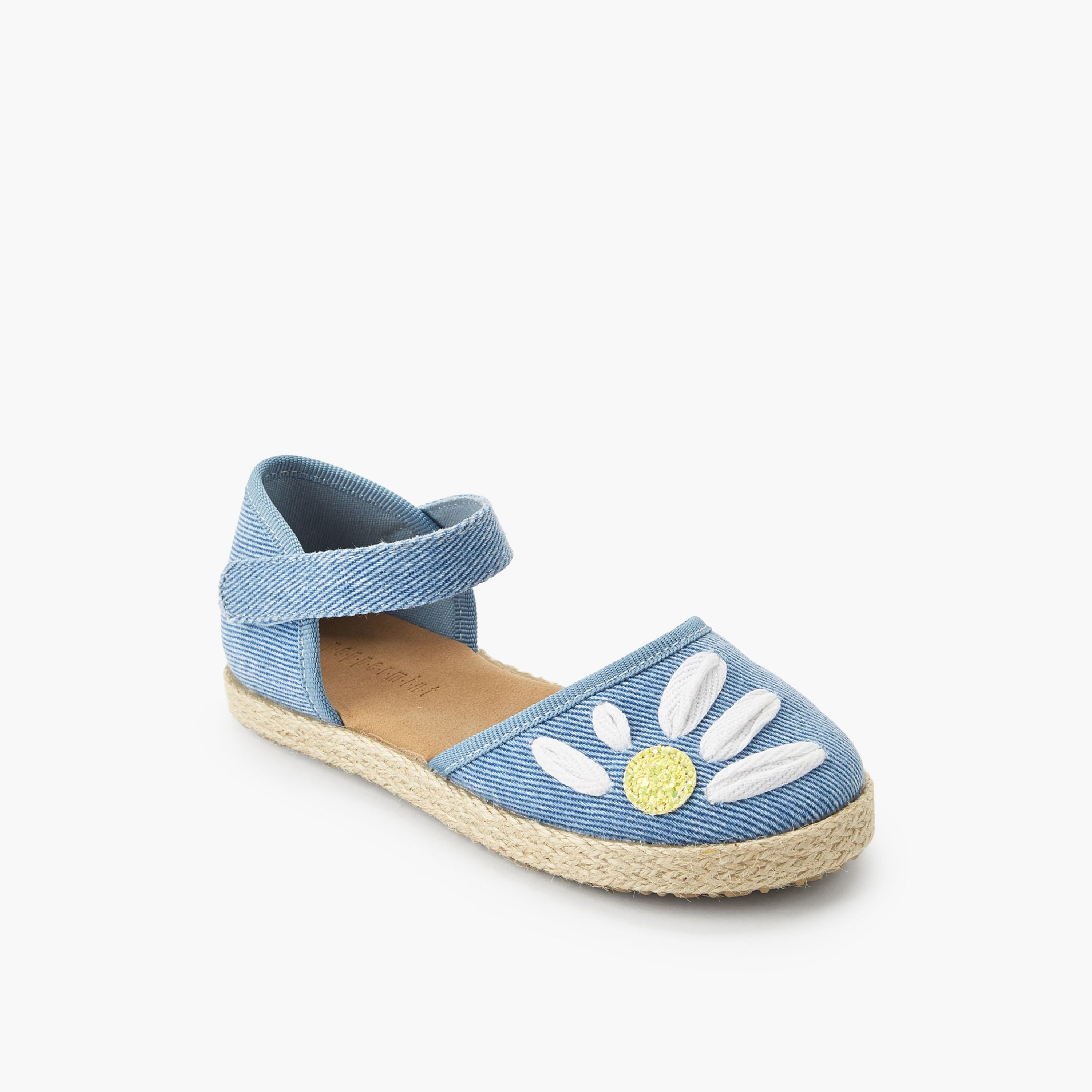 Peppermint Girls Hook & Loop Espadrille Shoes-girls-shoes-sandals-image-2