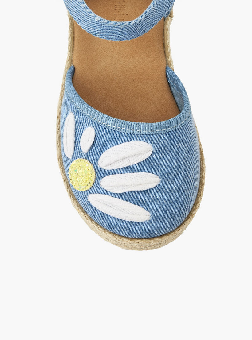 Peppermint Girls Hook & Loop Espadrille Shoes-girls-shoes-sandals-image-4
