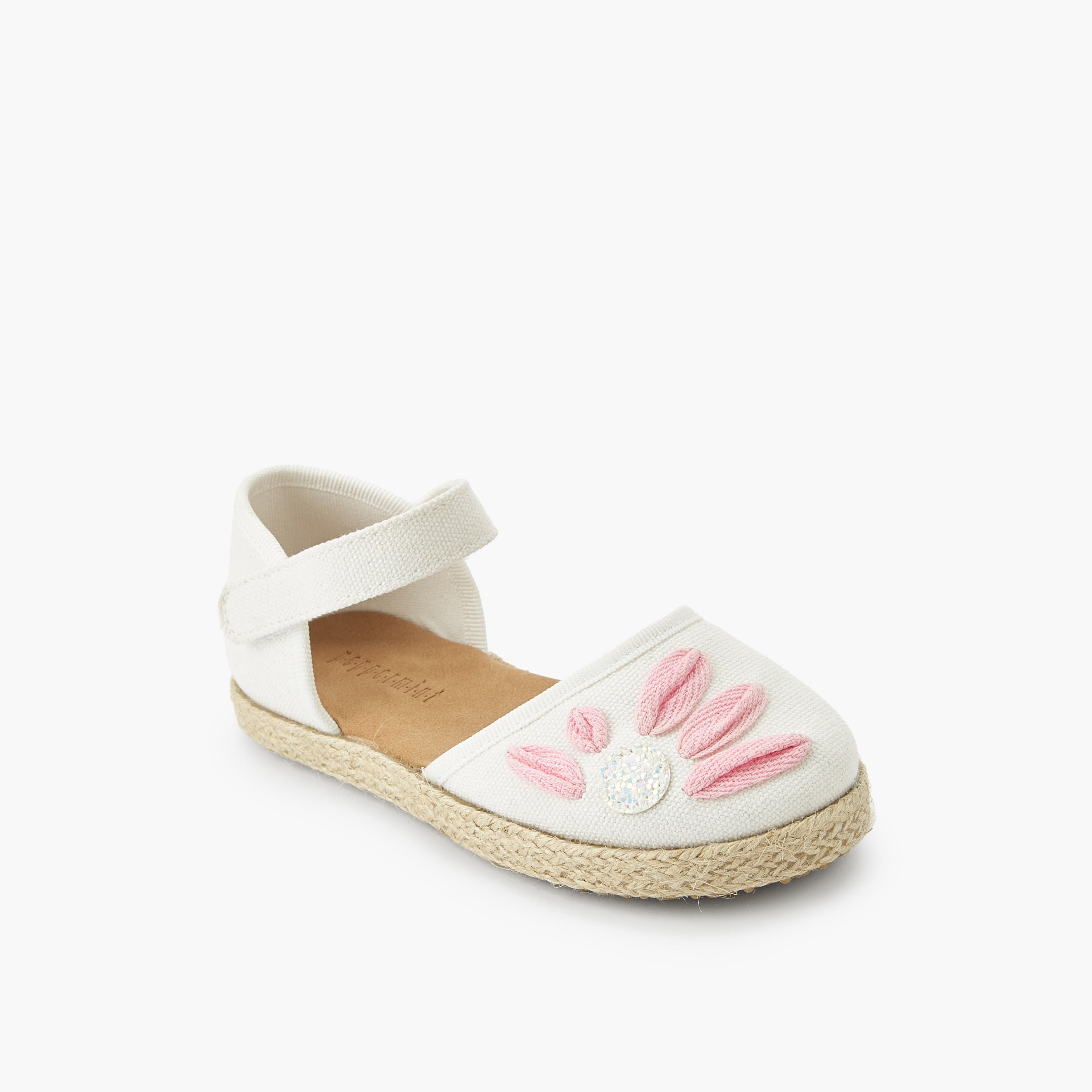 Peppermint Girls Hook & Loop Espadrille Shoes-girls-shoes-sandals-image-2
