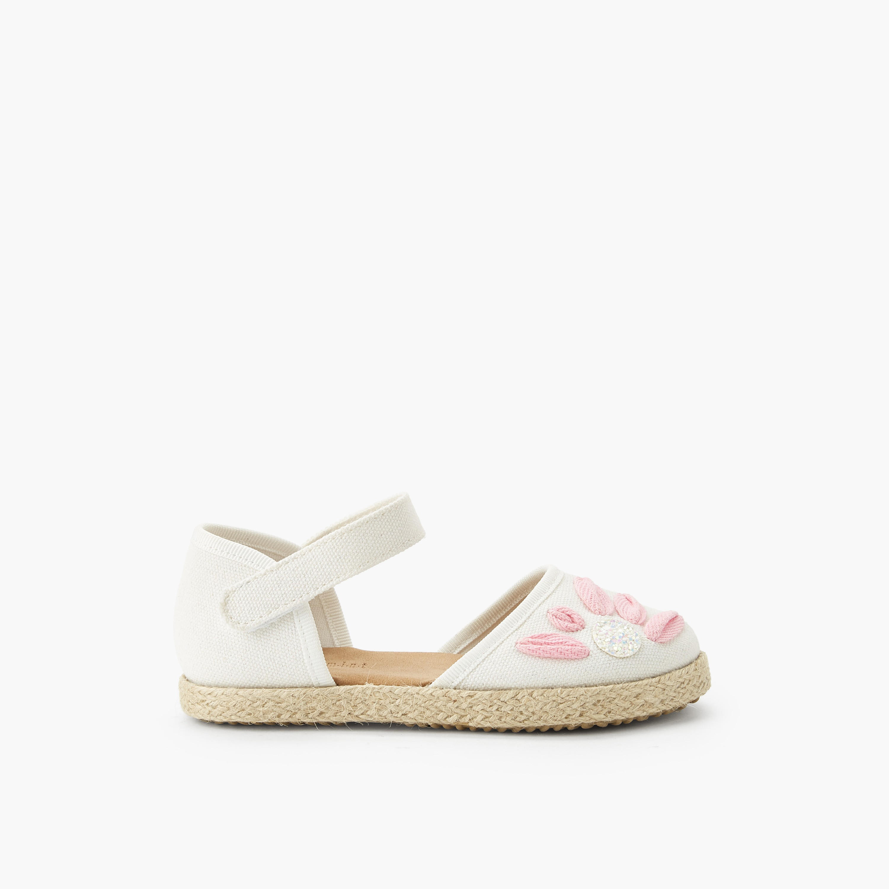 Peppermint Girls Hook & Loop Espadrille Shoes-girls-shoes-sandals-image-3