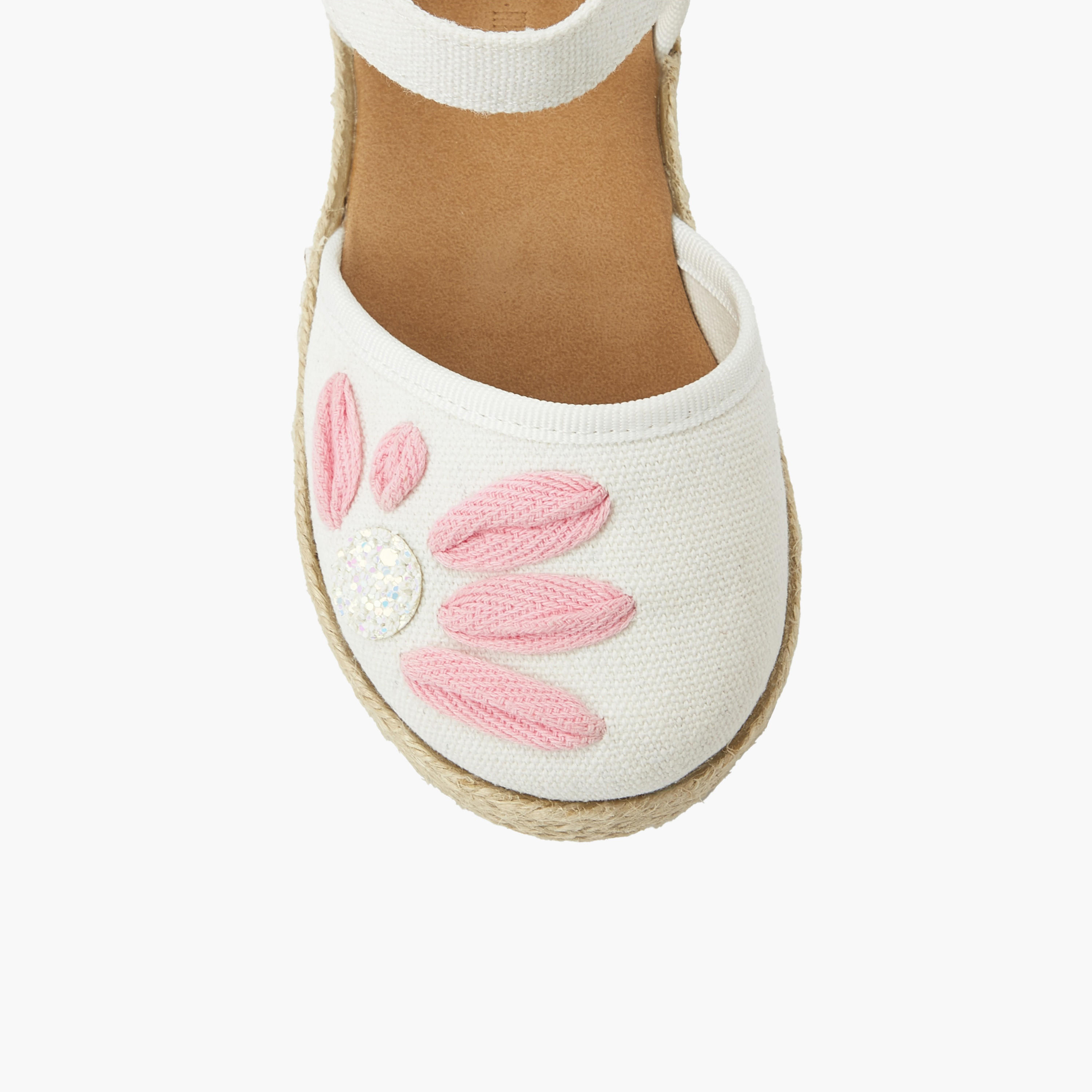 Peppermint Girls Hook & Loop Espadrille Shoes-girls-shoes-sandals-image-5