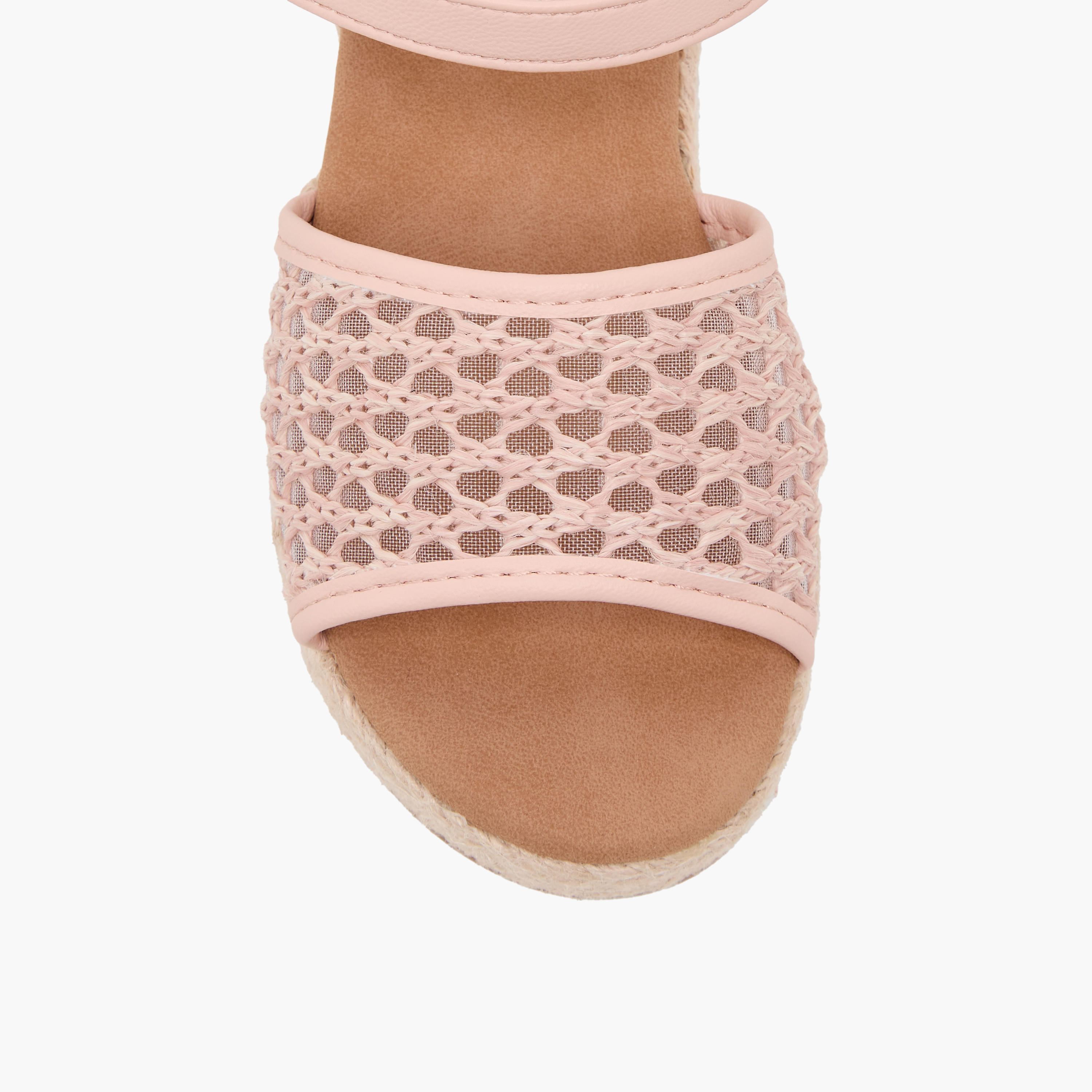 Peppermint Girls Mesh Detail Espadrille Buckle Closure Sandals-girls-shoes-sandals-image-3