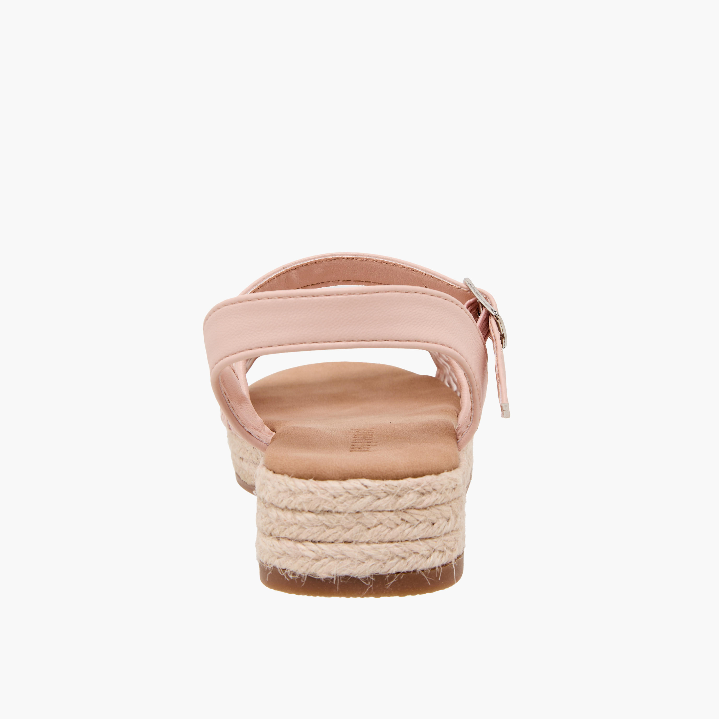 Peppermint Girls Mesh Detail Espadrille Buckle Closure Sandals-girls-shoes-sandals-image-4