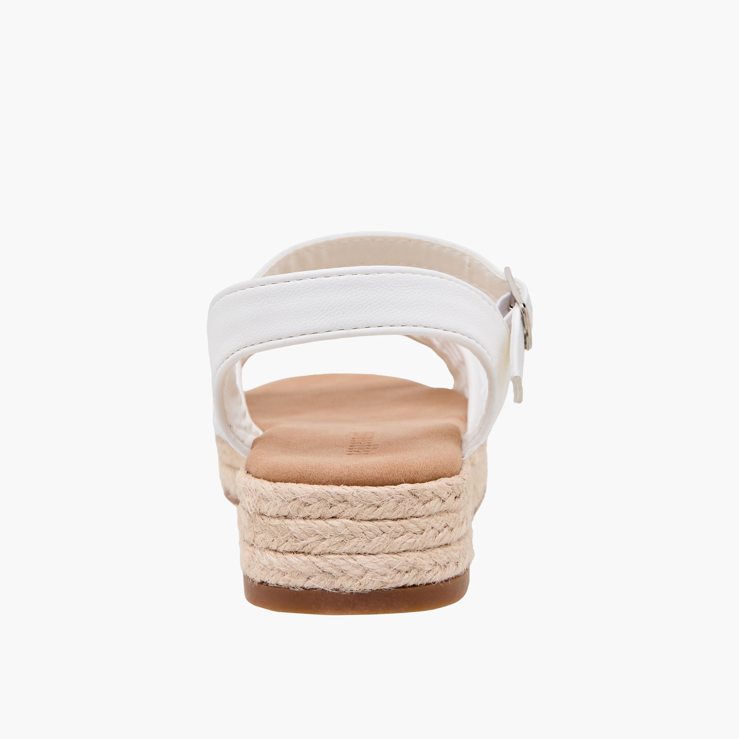 Peppermint Girls Mesh Detail Espadrille Buckle Closure Sandals-girls-shoes-sandals-image-4