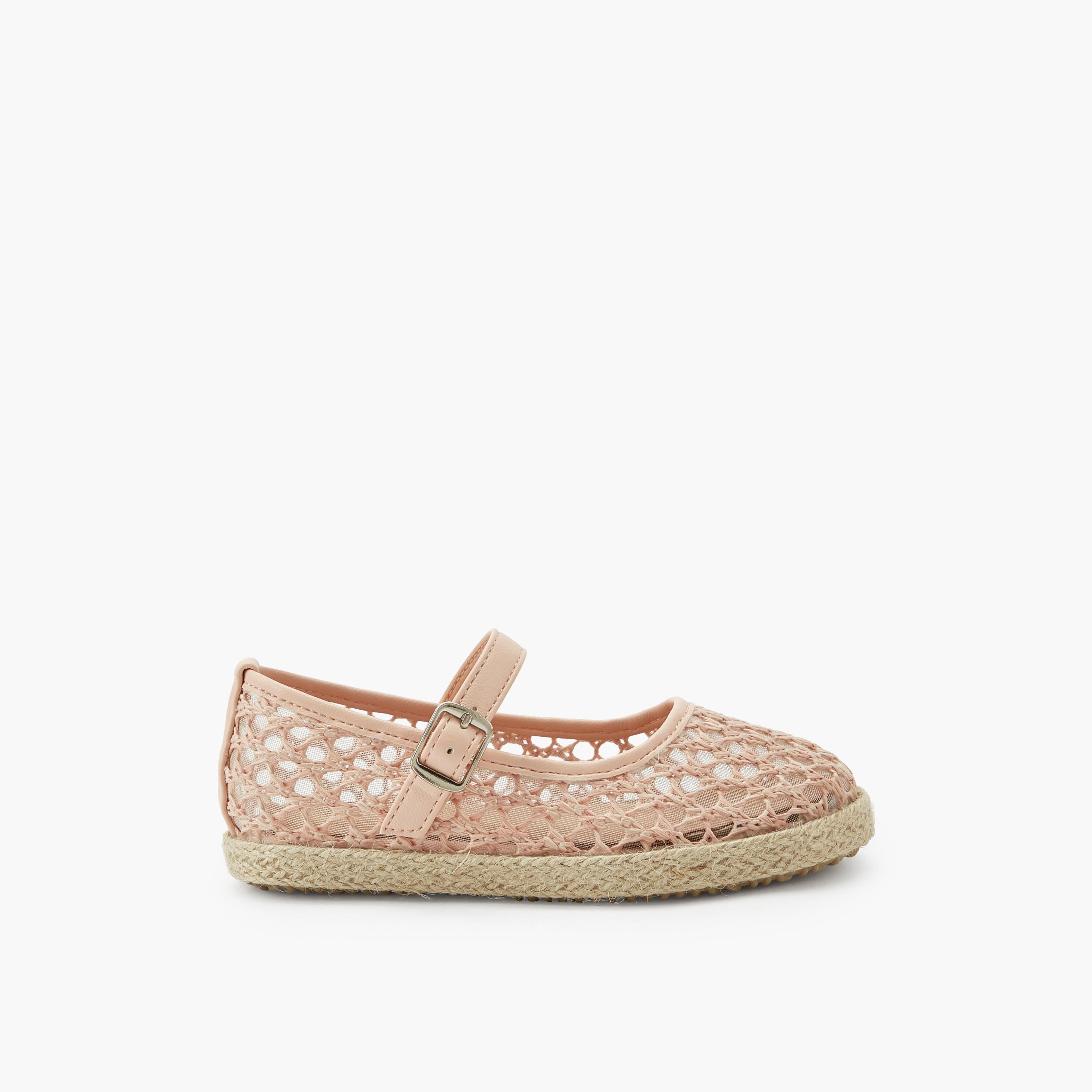 Peppermint Girls Hook & Loop Espadrille Mary Jane Shoes-girls-shoes-maryjanes-image-3