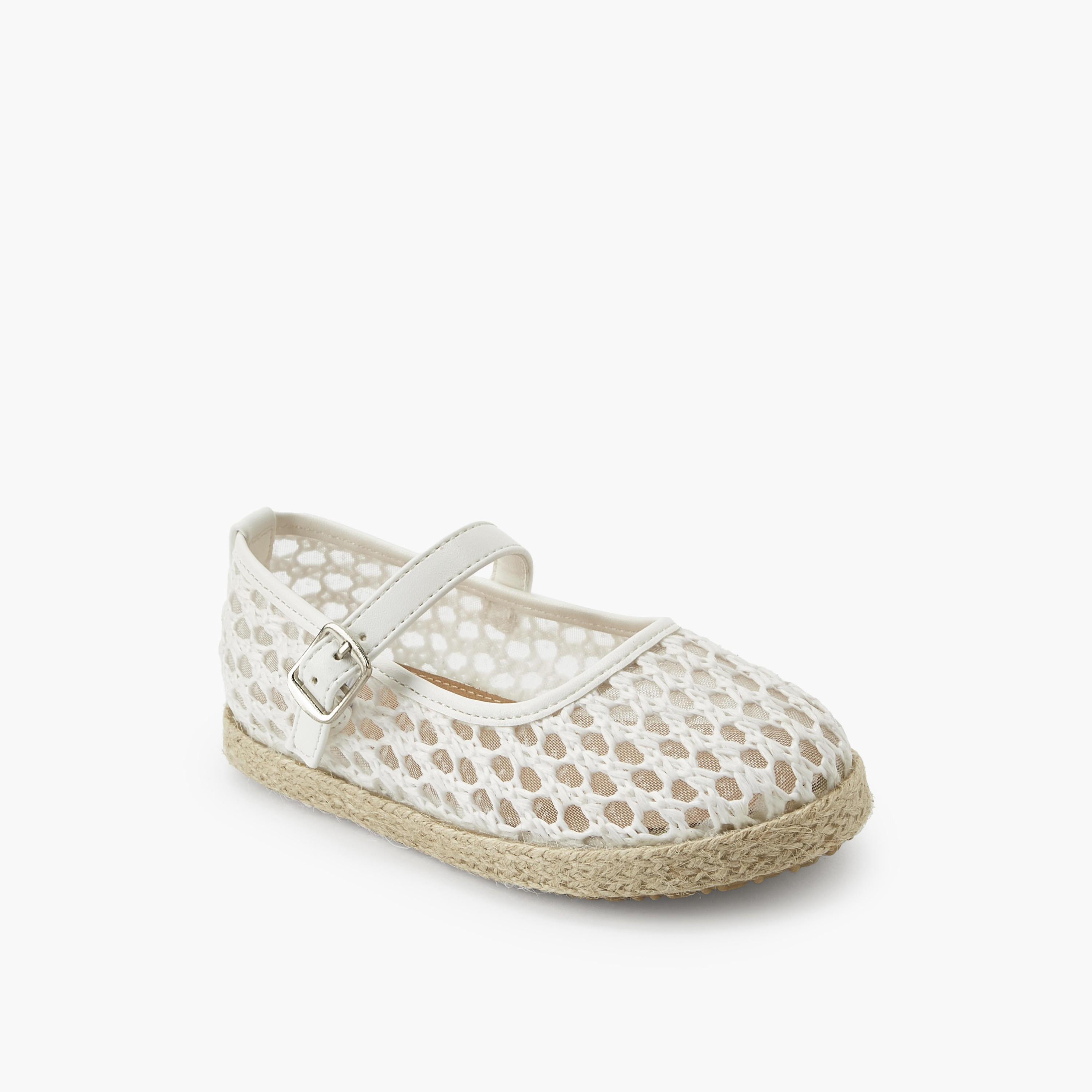 Peppermint Girls Hook & Loop Espadrille Mary Jane Shoes-girls-shoes-maryjanes-image-2