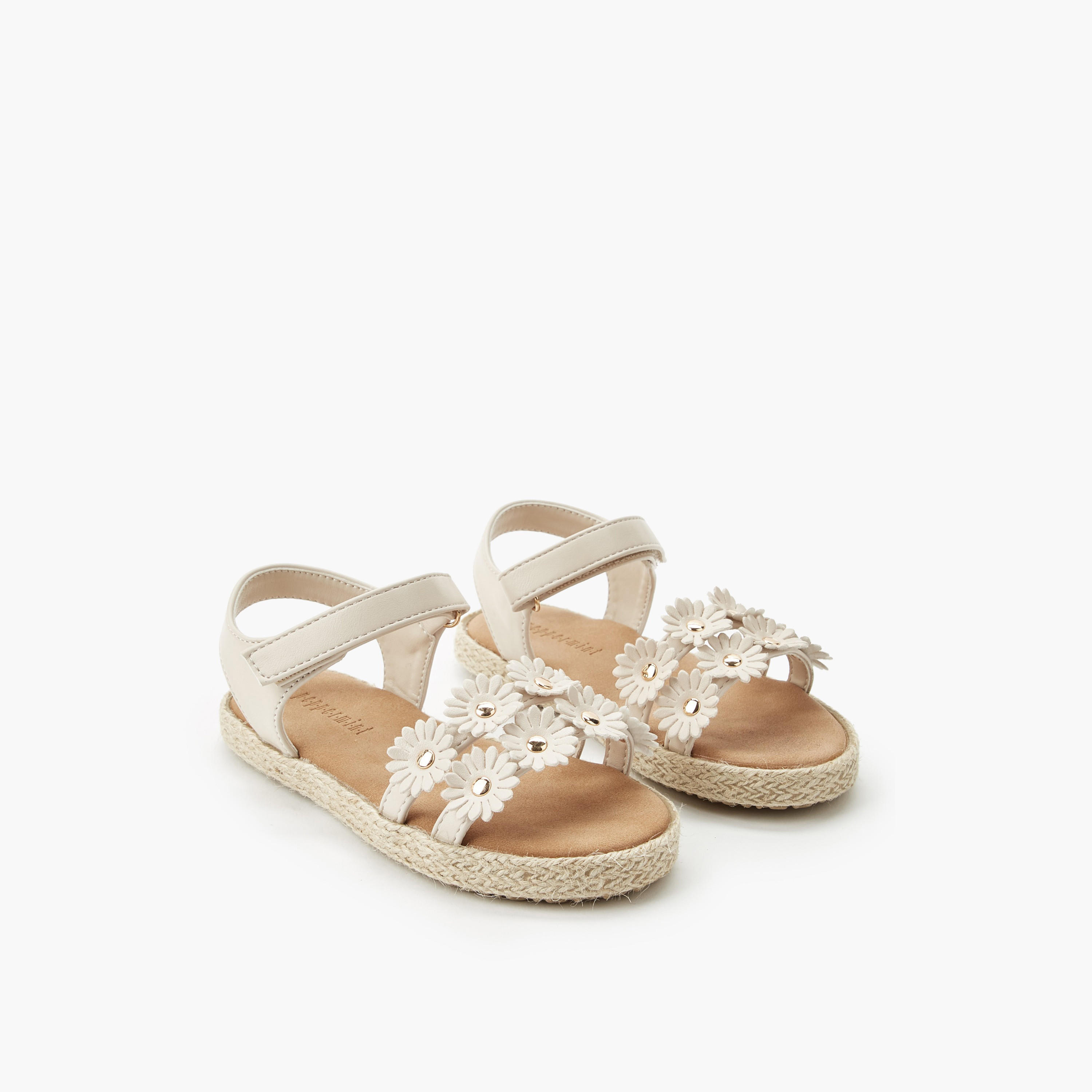 صندل إسبادريل مزين بالأزهار للبنات من بيبرمينت-girls-shoes-sandals-image-1