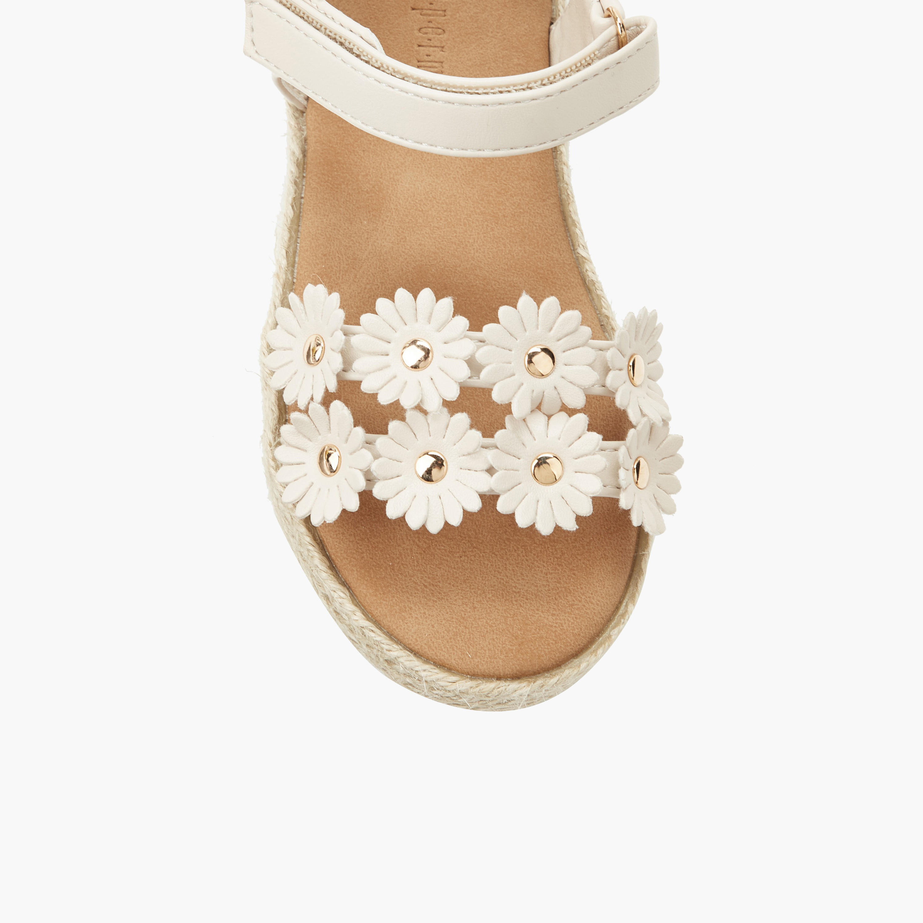 صندل إسبادريل مزين بالأزهار للبنات من بيبرمينت-girls-shoes-sandals-image-5
