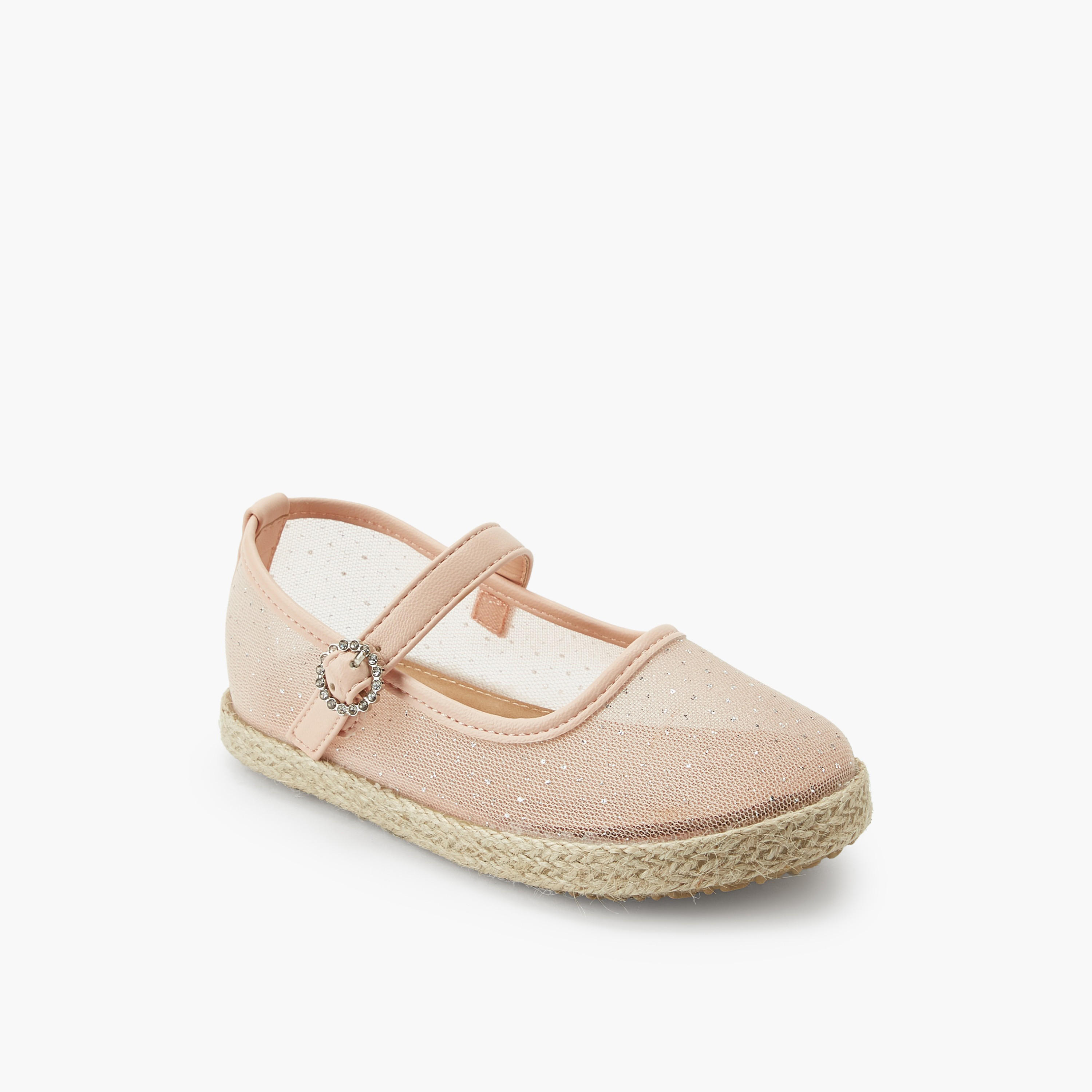 Peppermint Girls Hook & Loop Espadrille Mary Jane Shoes-girls-shoes-maryjanes-image-2