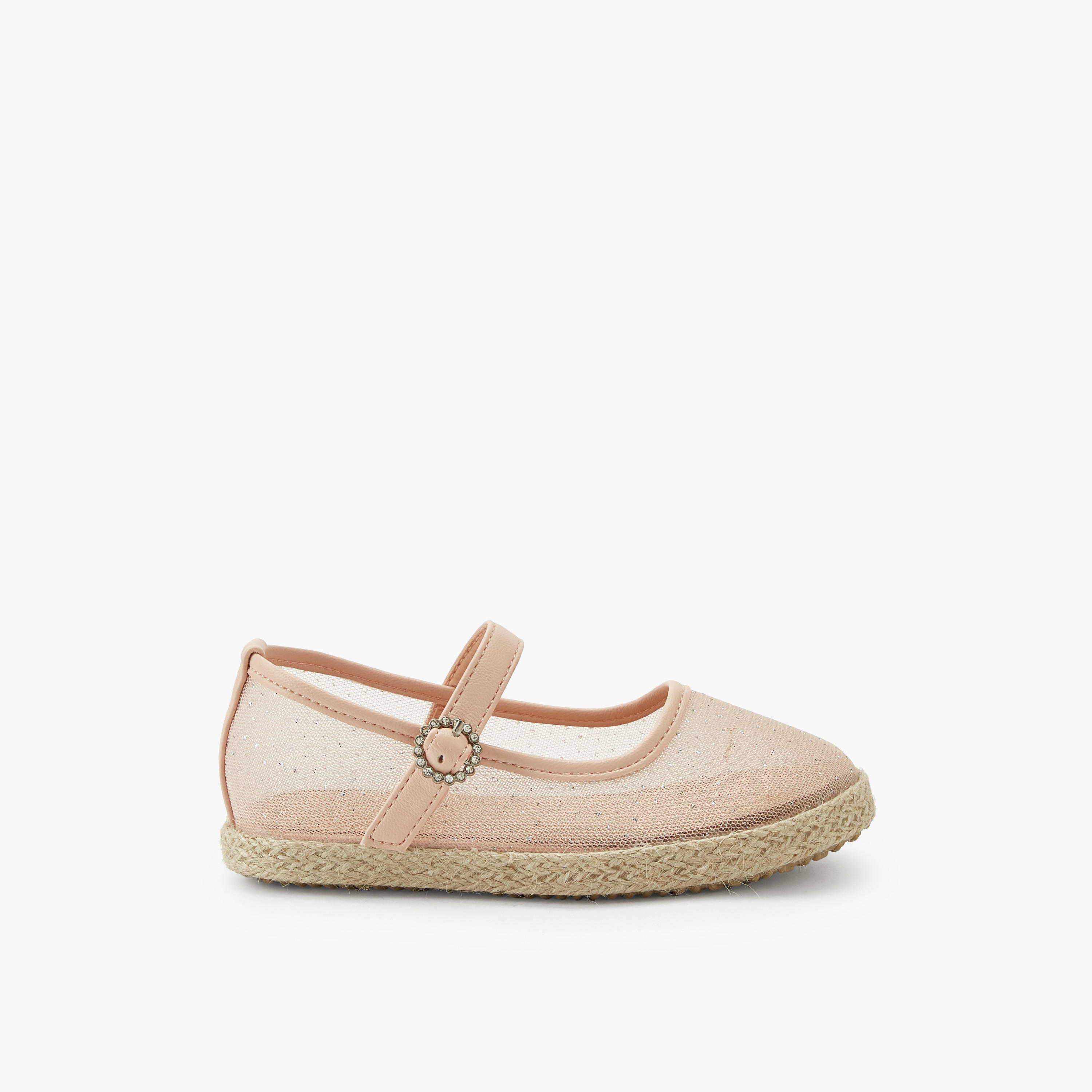 Peppermint Girls Hook & Loop Espadrille Mary Jane Shoes-girls-shoes-maryjanes-image-3