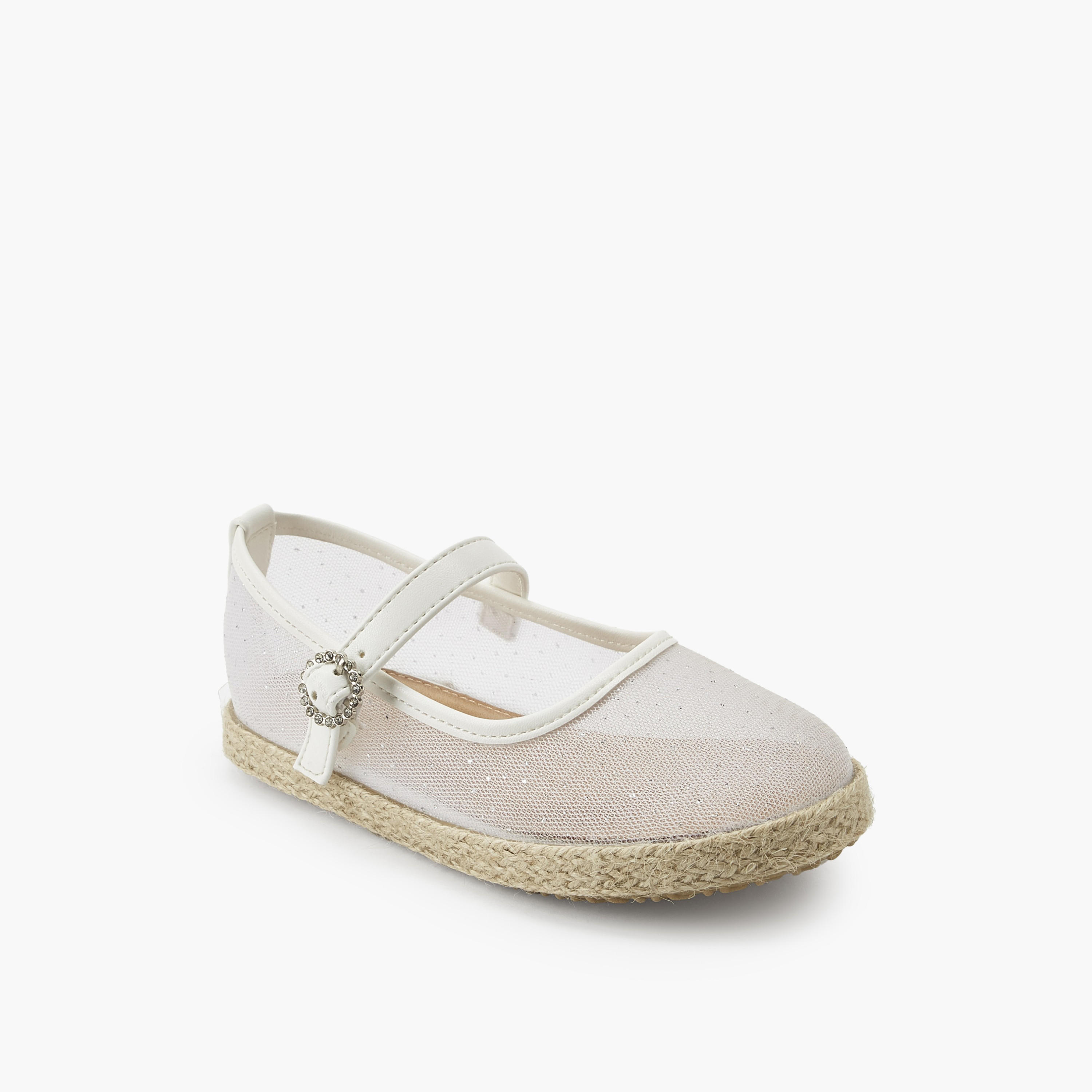 Peppermint Girls Hook & Loop Espadrille Mary Jane Shoes-girls-shoes-maryjanes-image-2