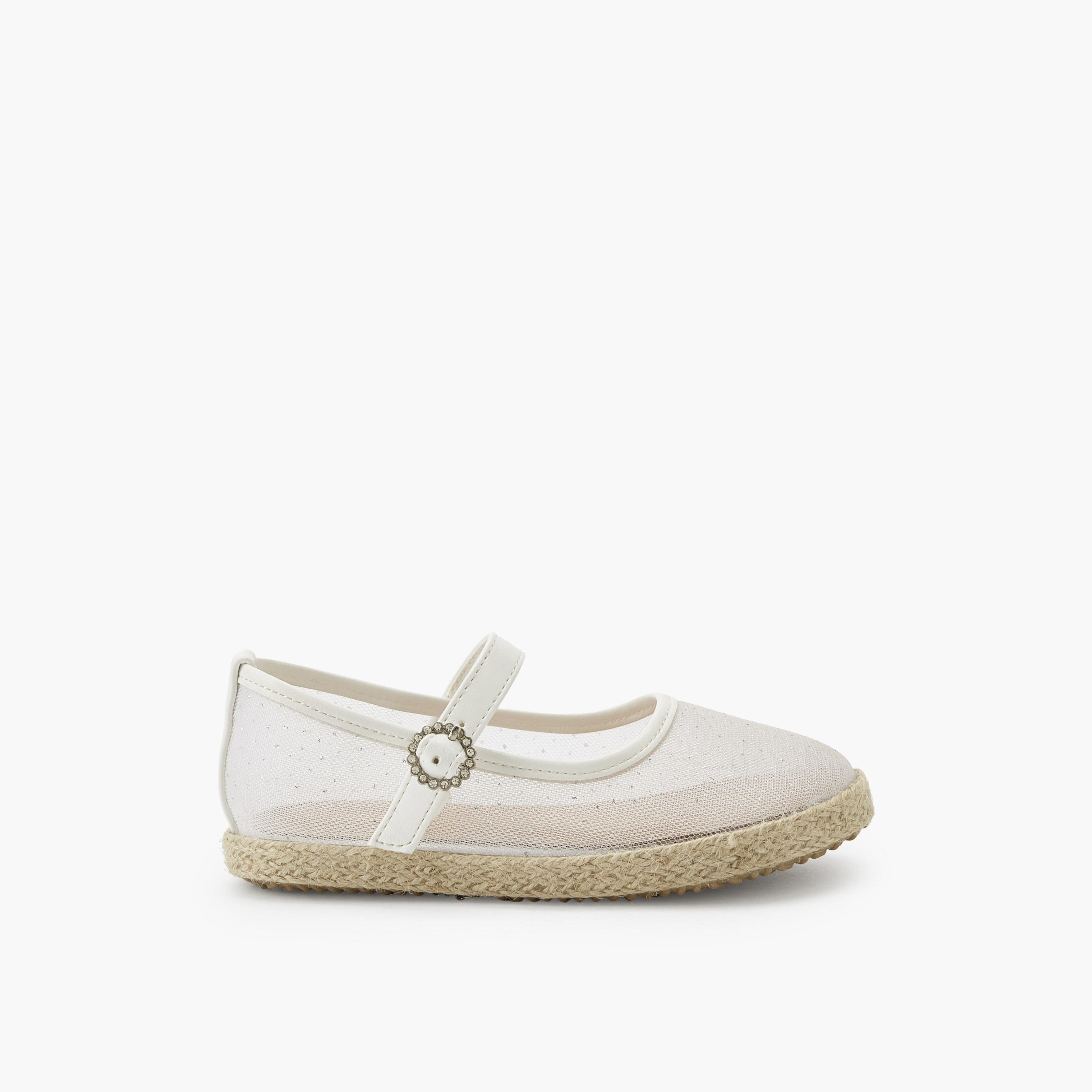 Peppermint Girls Hook & Loop Espadrille Mary Jane Shoes-girls-shoes-maryjanes-image-3