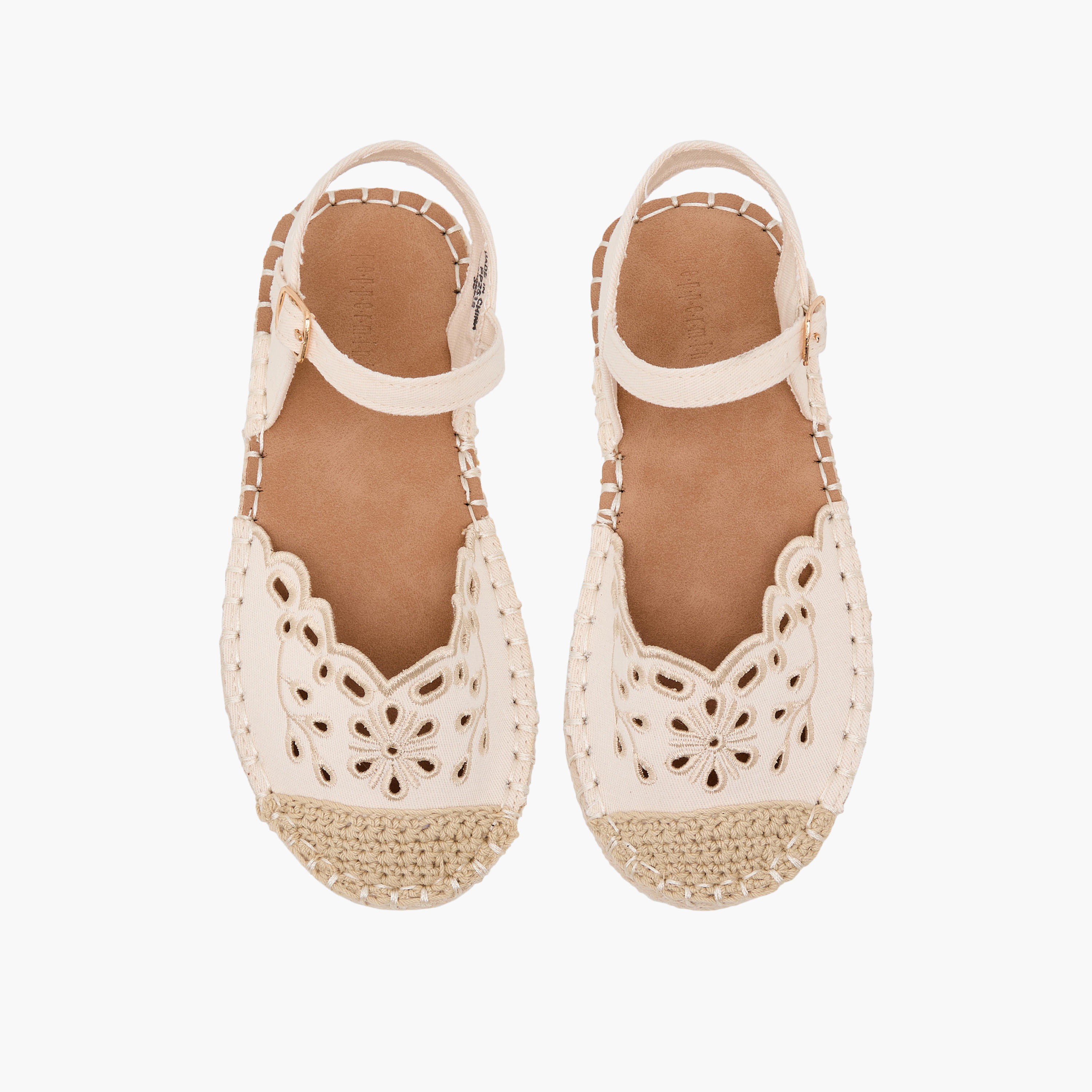 Peppermint Girls Embroidered Espadrille Sandals-girls-shoes-sandals-image-1