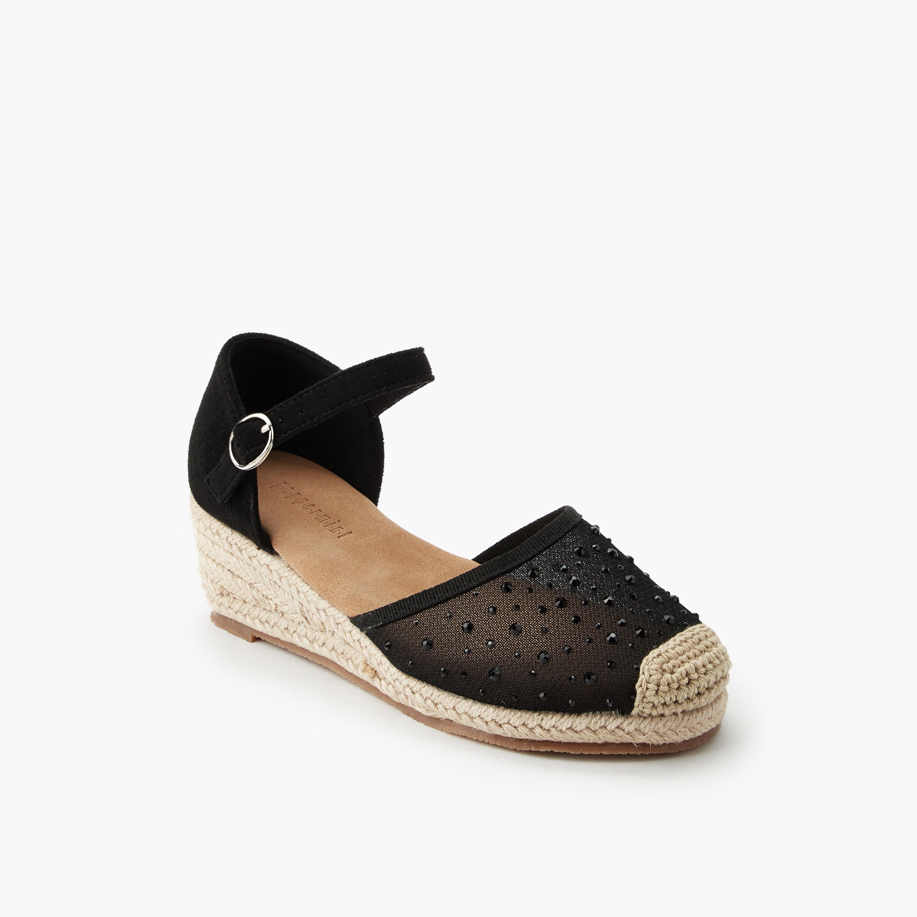 Peppermint Girls Wedge Heel Espadrille Sandals-girls-shoes-sandals-image-2