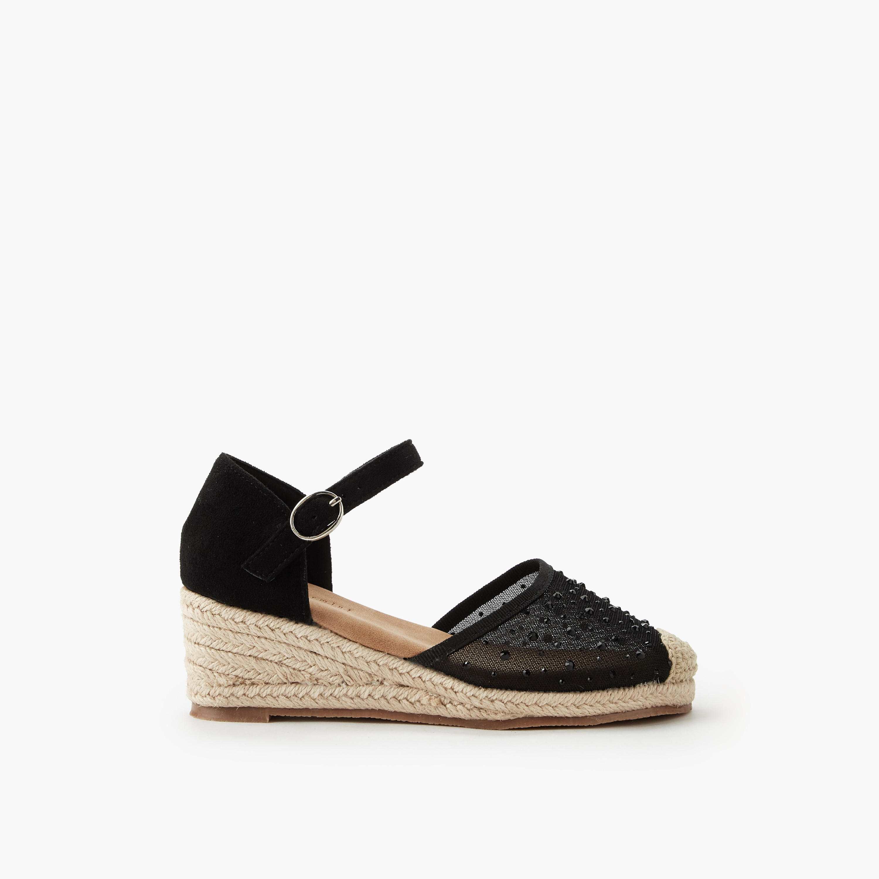 Peppermint Girls Wedge Heel Espadrille Sandals-girls-shoes-sandals-image-3