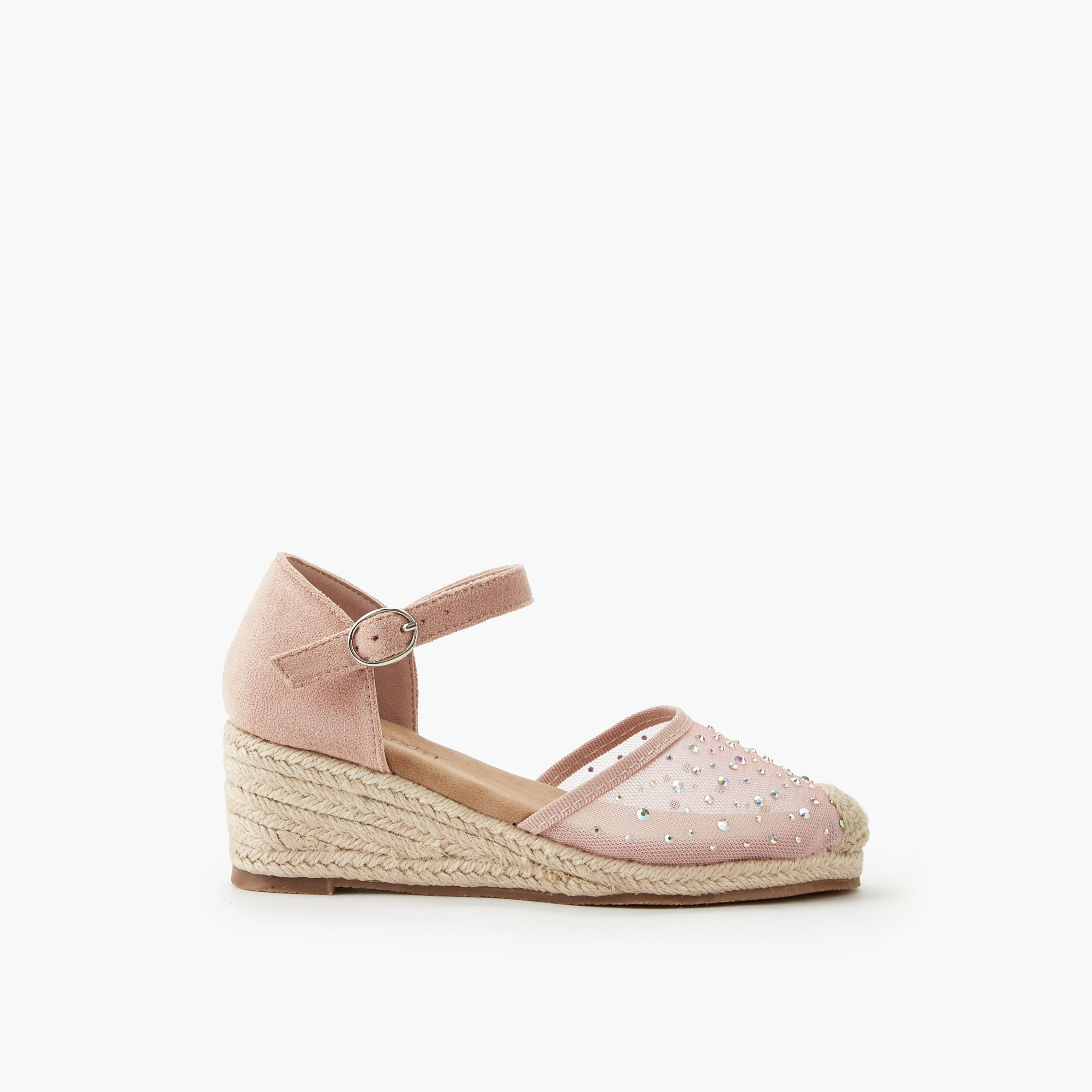 Peppermint Girls Wedge Heel Espadrille Sandals-girls-shoes-sandals-image-3