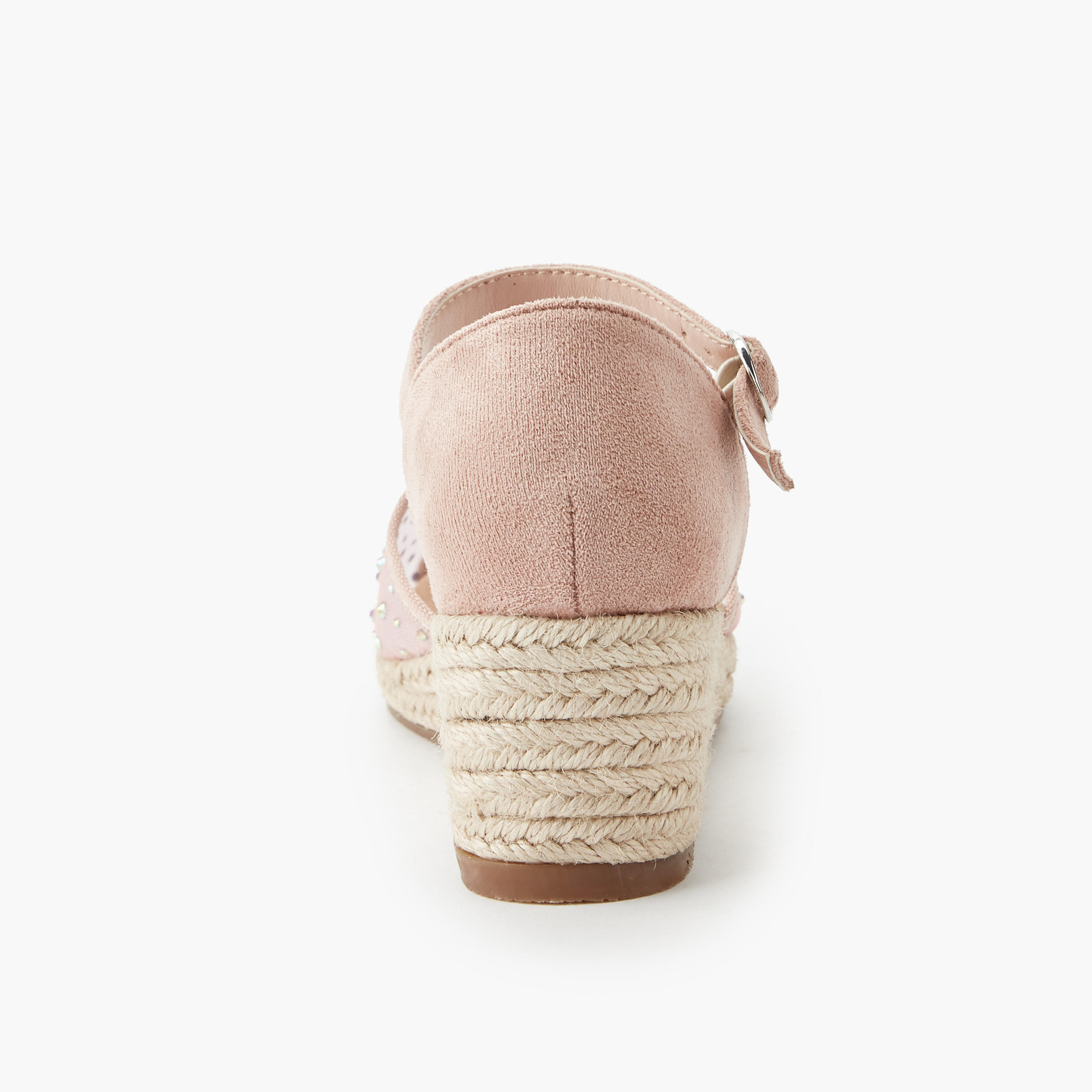 Peppermint Girls Wedge Heel Espadrille Sandals-girls-shoes-sandals-image-4