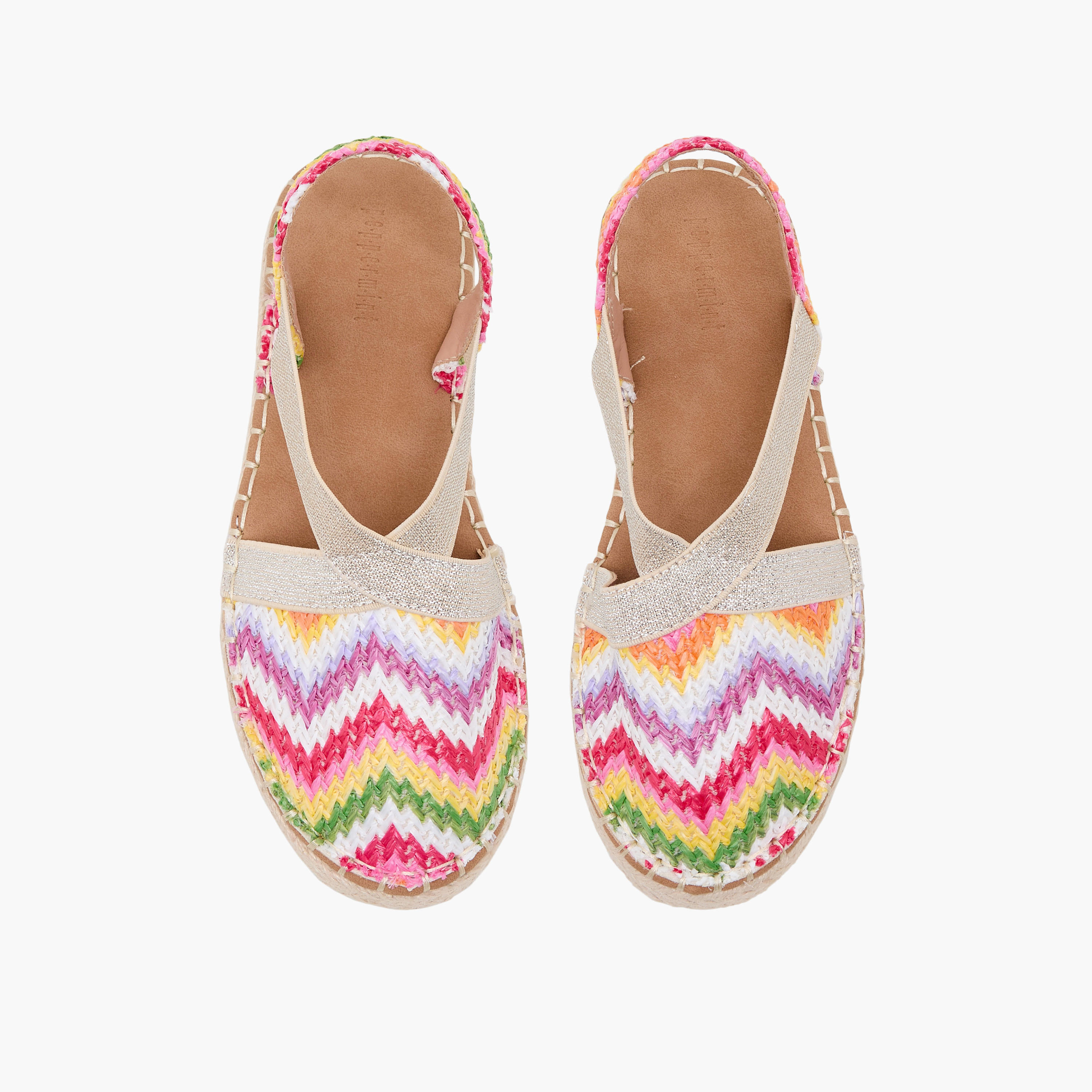 Peppermint Girls Chevron Espadrille Sandals-girls-shoes-sandals-image-1