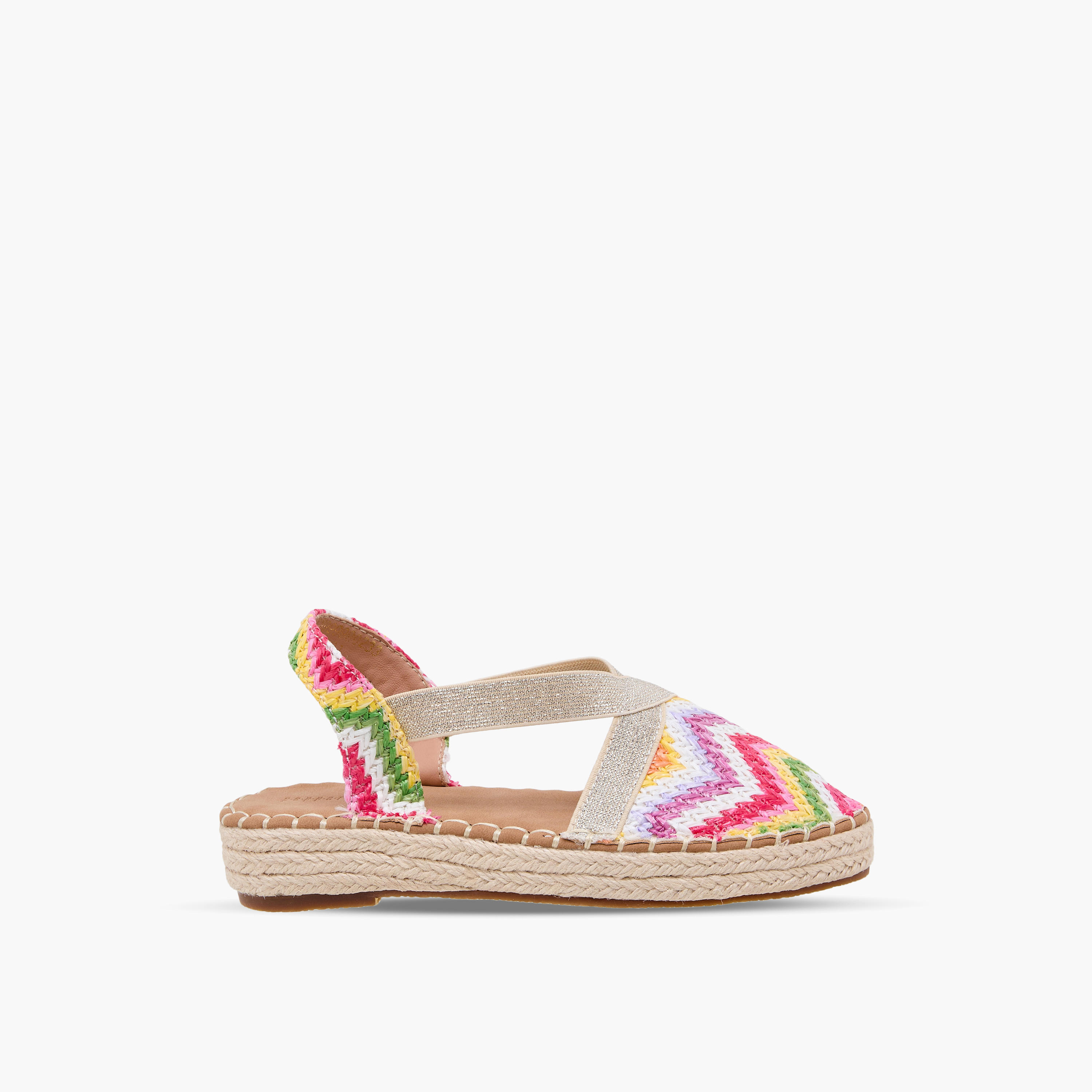 Peppermint Girls Chevron Espadrille Sandals-girls-shoes-sandals-image-2