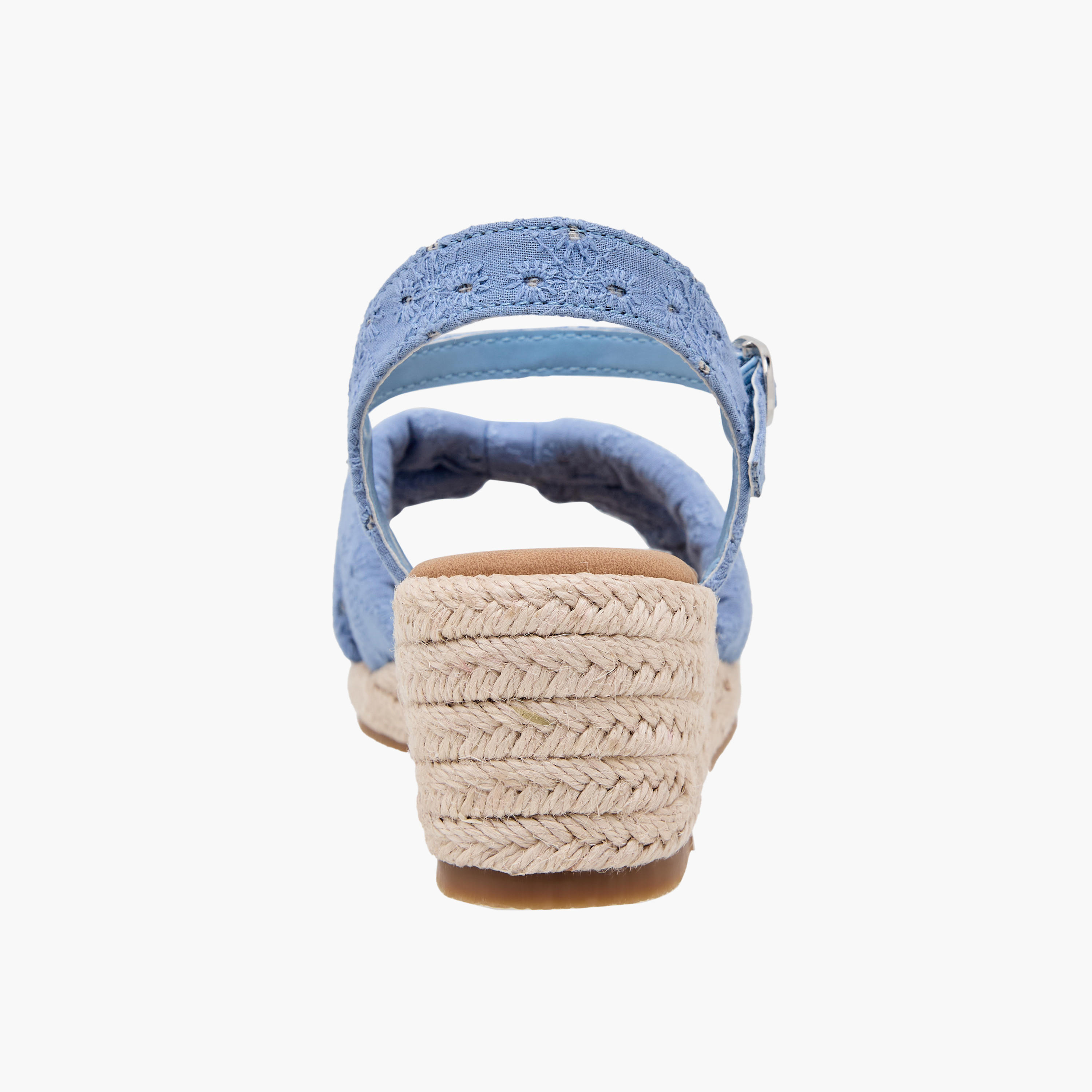 Peppermint Girls Embroidered Wedge Heel Sandals-girls-shoes-sandals-image-5