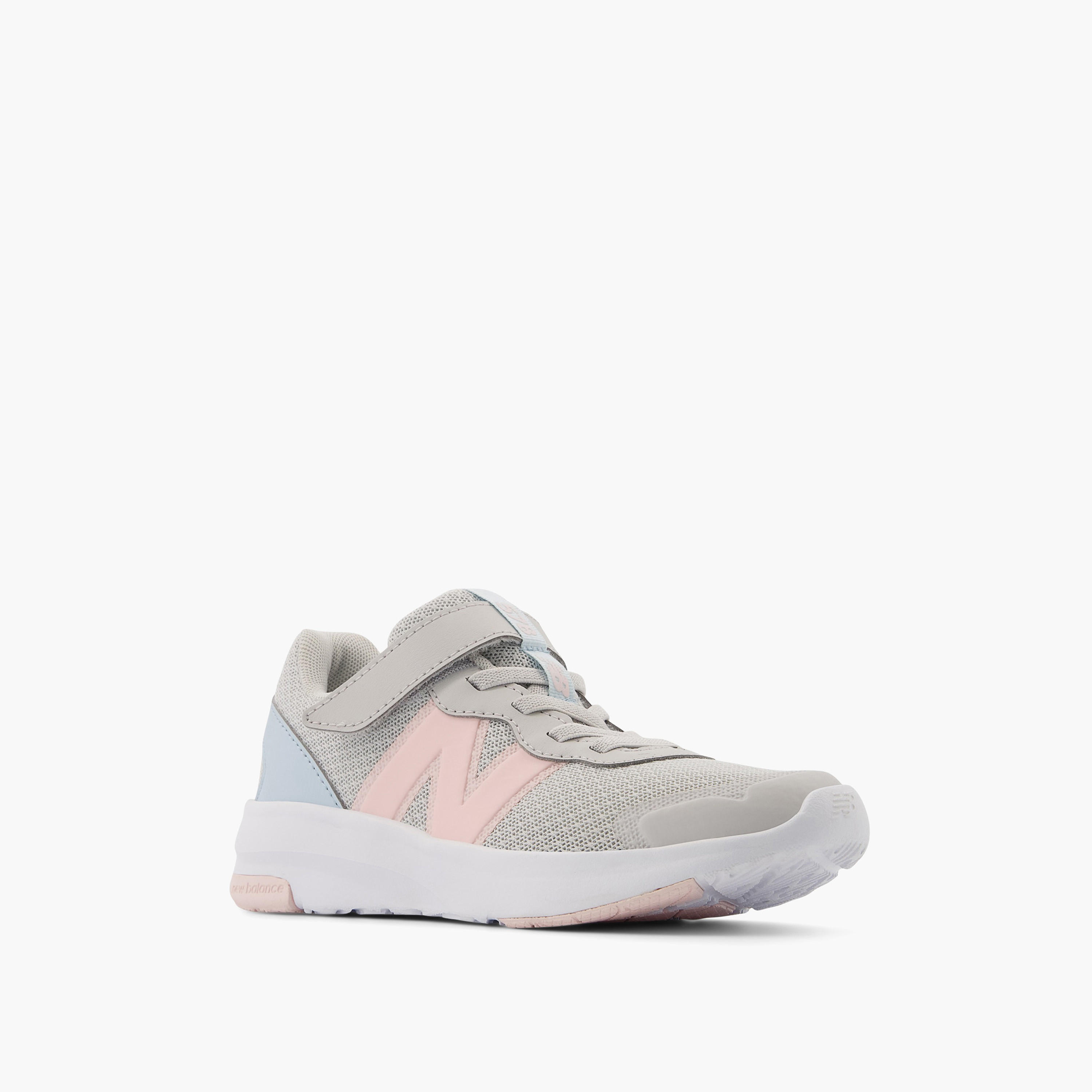 New Balance Girls' Logo Detail Sports Shoes with Hook and Loop Closure-girls-shoes-sneakers-image-1