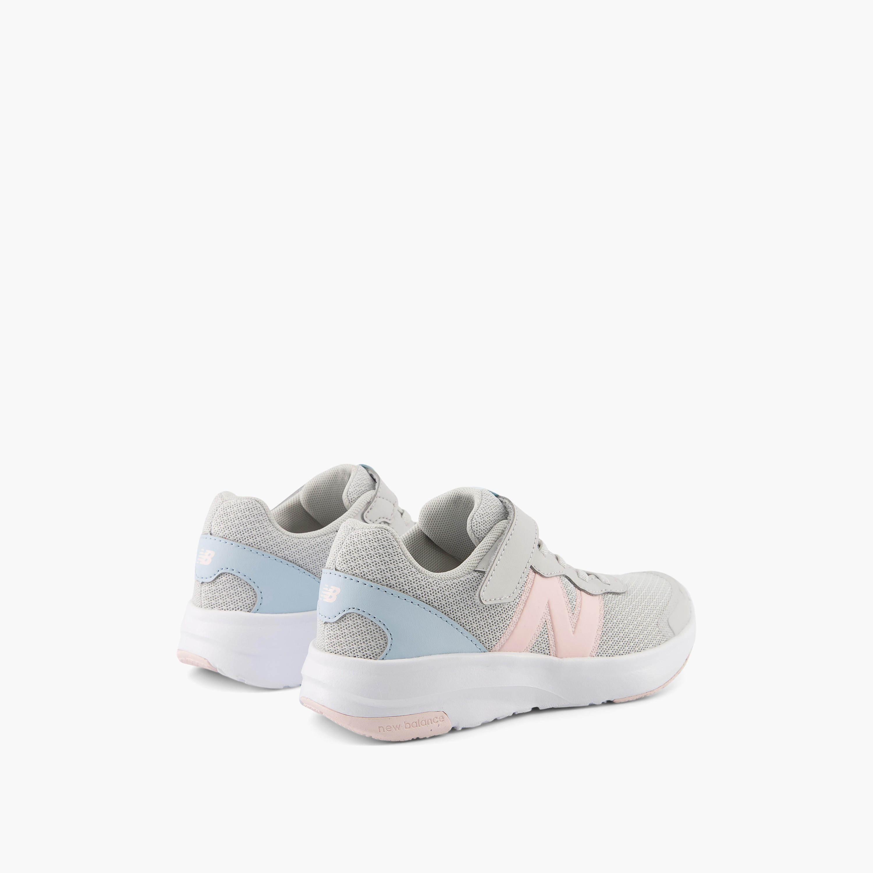 New Balance Girls' Logo Detail Sports Shoes with Hook and Loop Closure-girls-shoes-sneakers-image-3