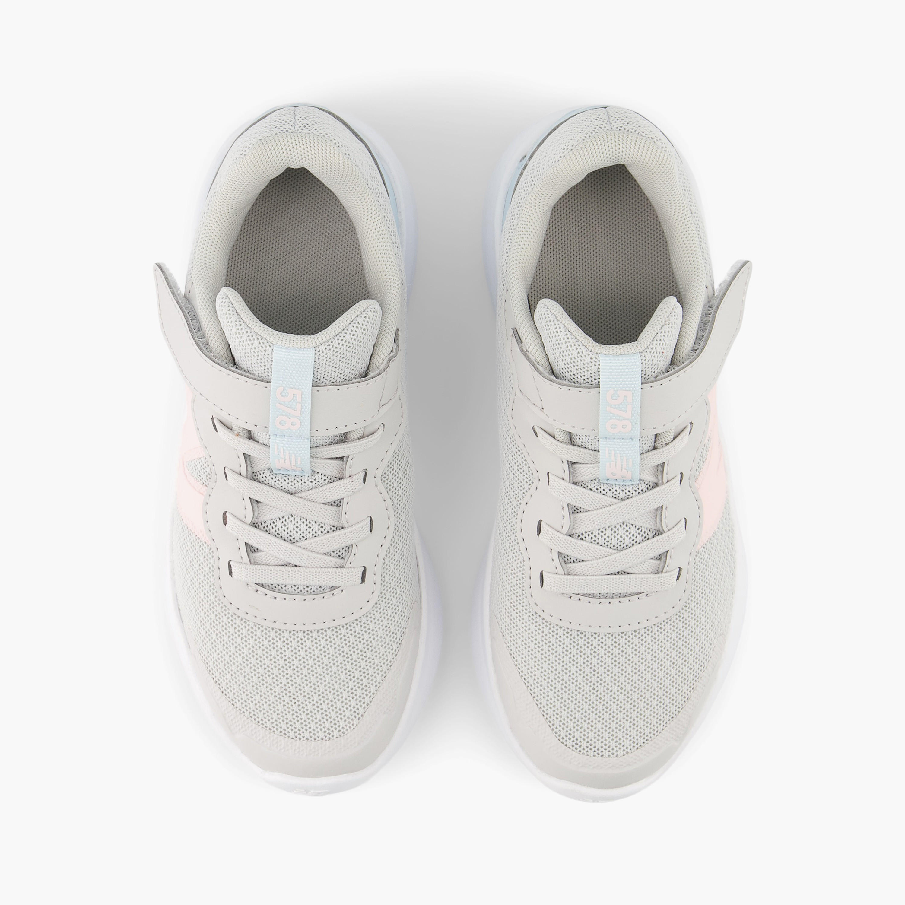 New Balance Girls' Logo Detail Sports Shoes with Hook and Loop Closure-girls-shoes-sneakers-image-5