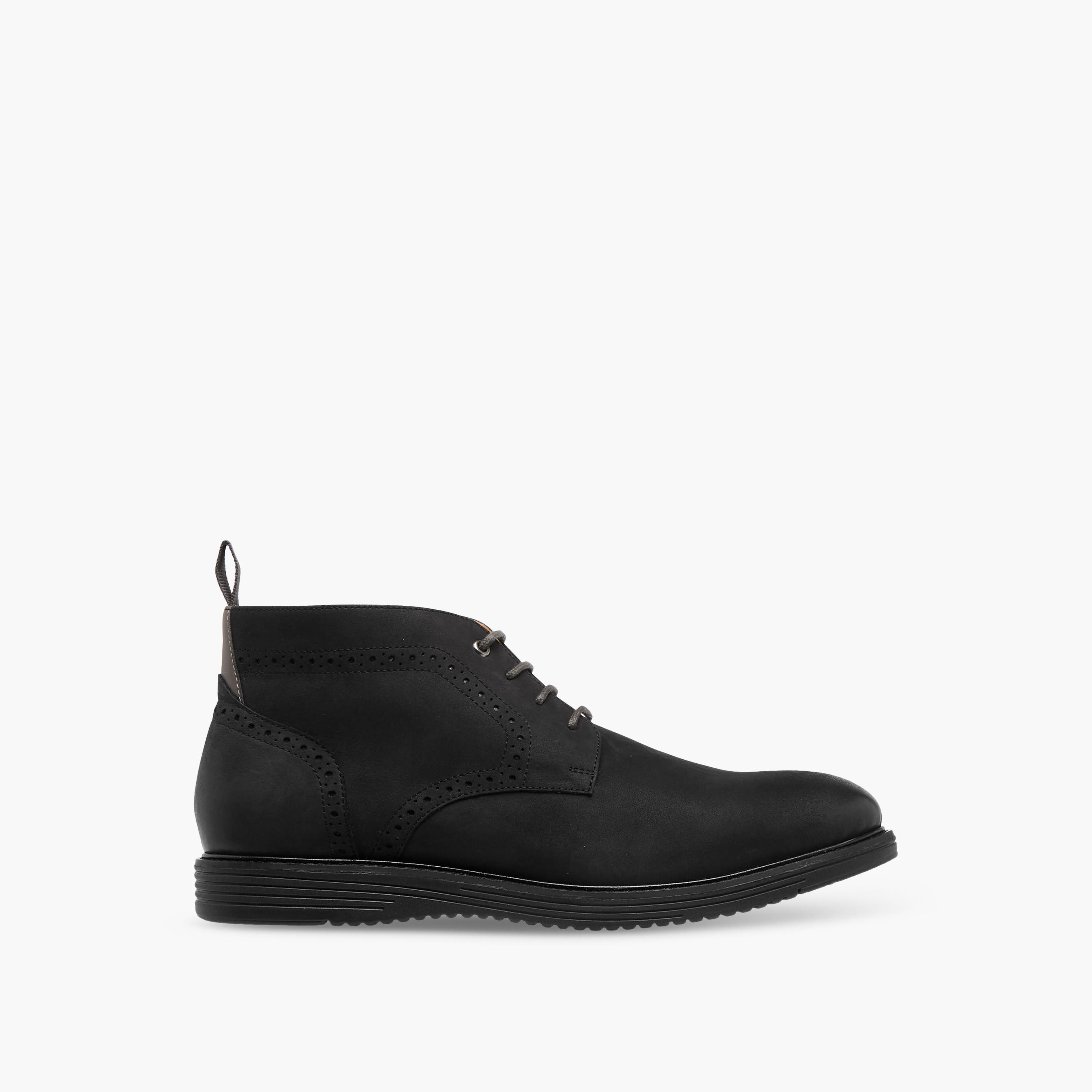 Duchini Men Solid Lace-Up Leather Boots-men-shoes-boots-image-3