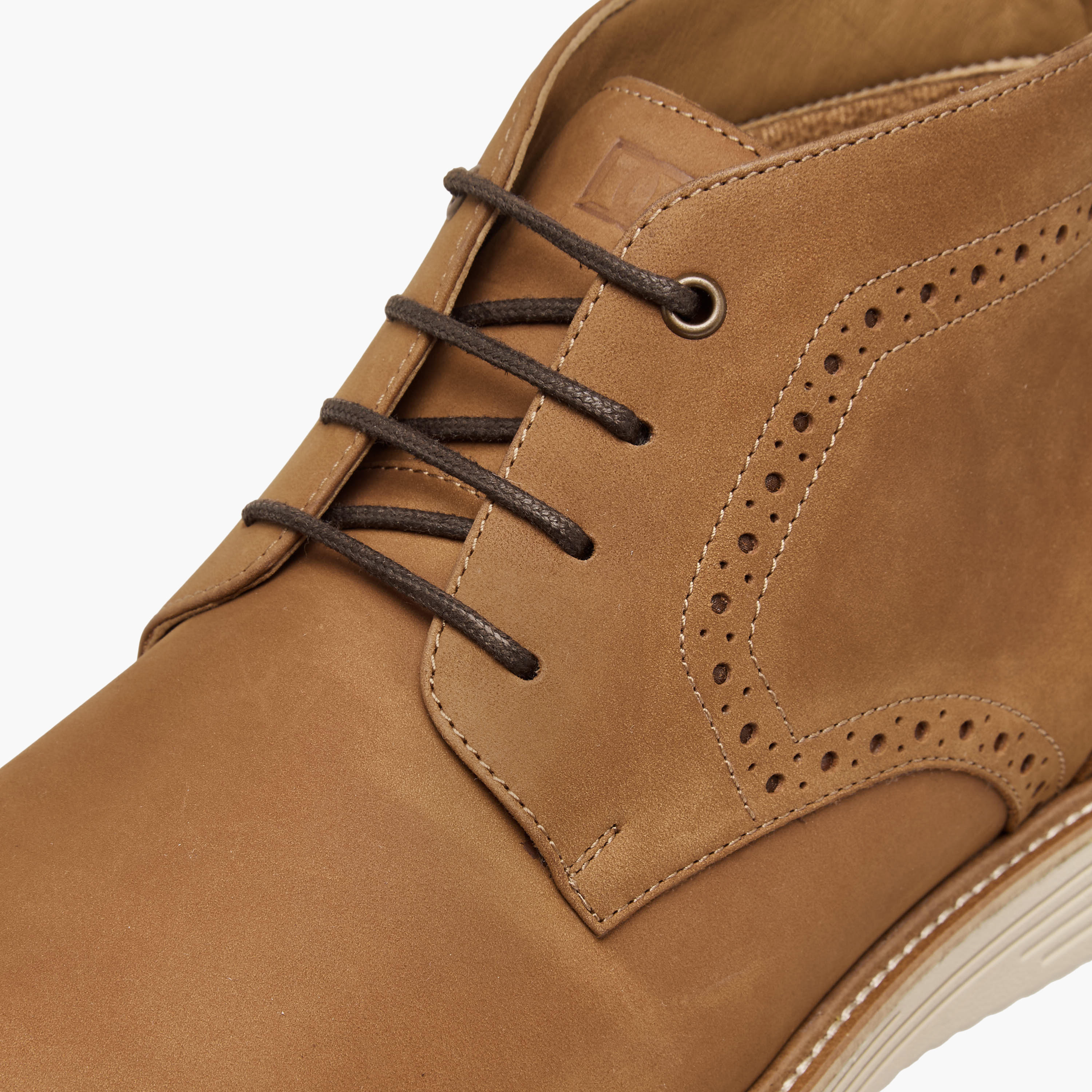 Duchini Men Solid Lace-Up Leather Boots-men-shoes-boots-image-4