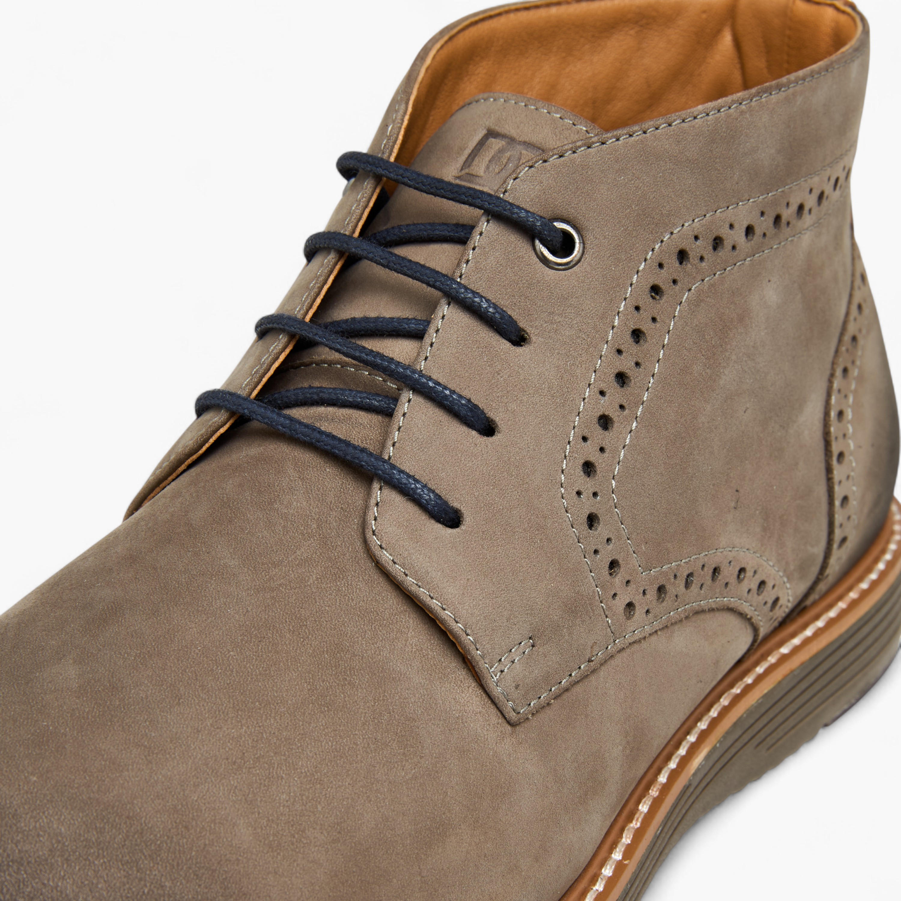 Duchini Men Solid Lace-Up Leather Boots-men-shoes-boots-image-4