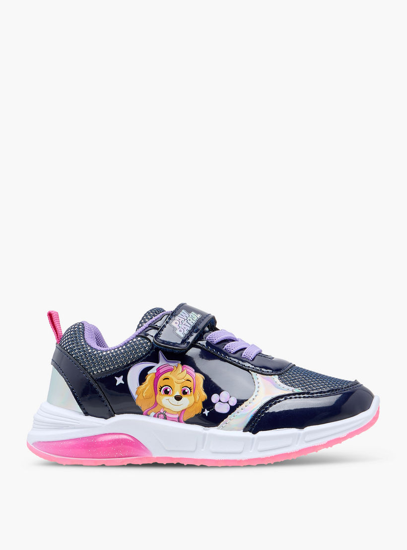 حذاء سنيكرز مضيء بطبعات باو باترول سكاي مع شريط إغلاق لاصق-girls-shoes-sneakers-image-2