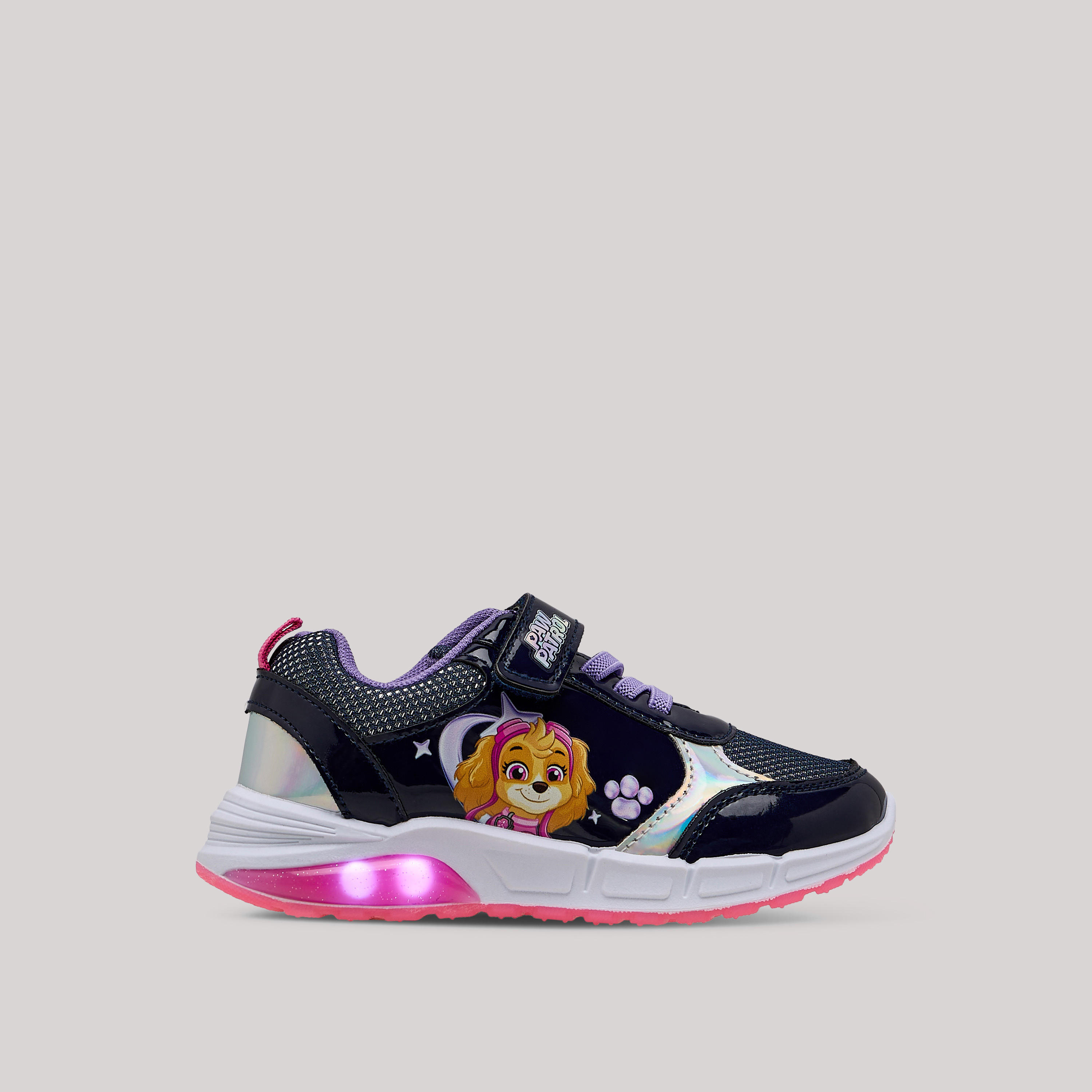 حذاء سنيكرز مضيء بطبعات باو باترول سكاي مع شريط إغلاق لاصق-girls-shoes-sneakers-image-4