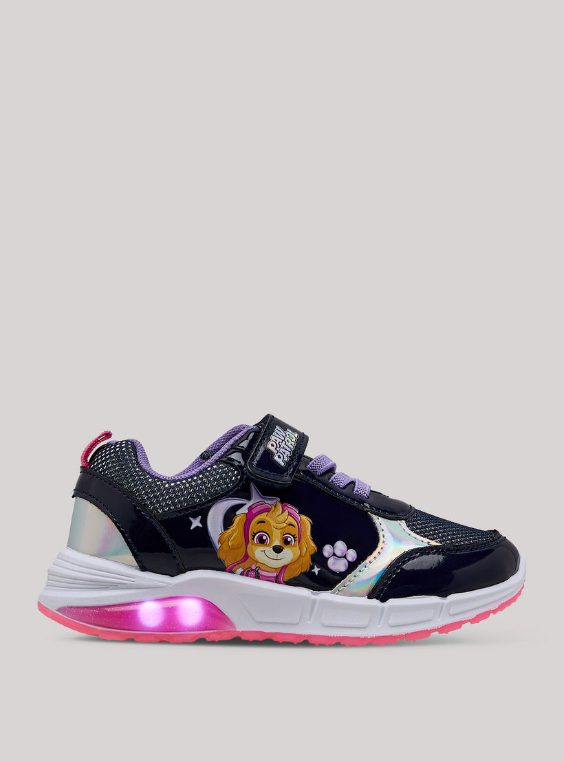 حذاء سنيكرز مضيء بطبعات باو باترول سكاي مع شريط إغلاق لاصق-girls-shoes-sneakers-image-4