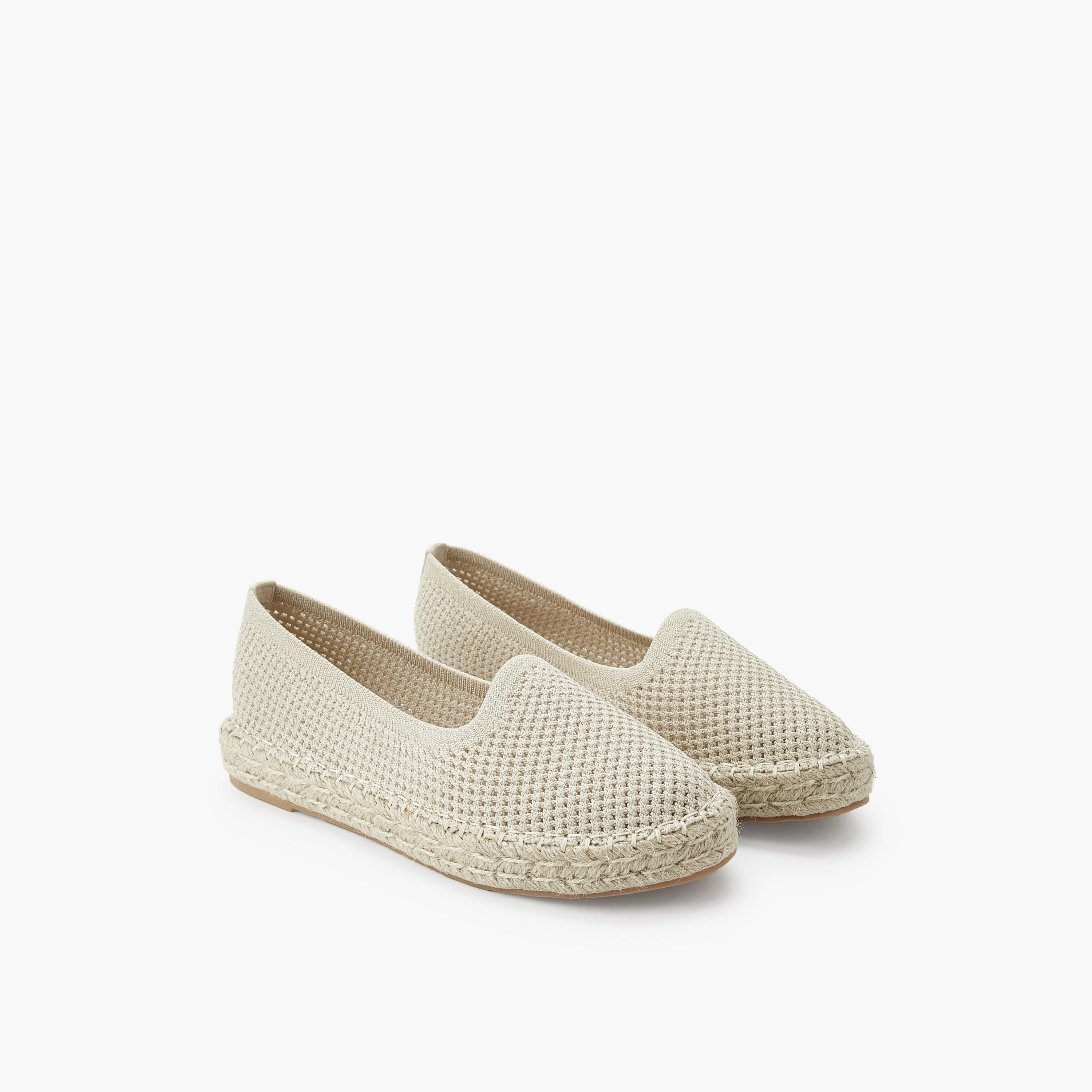 Peppermint Women Textured Espadrille Loafers-women-shoes-flats-espadrilles-image-1