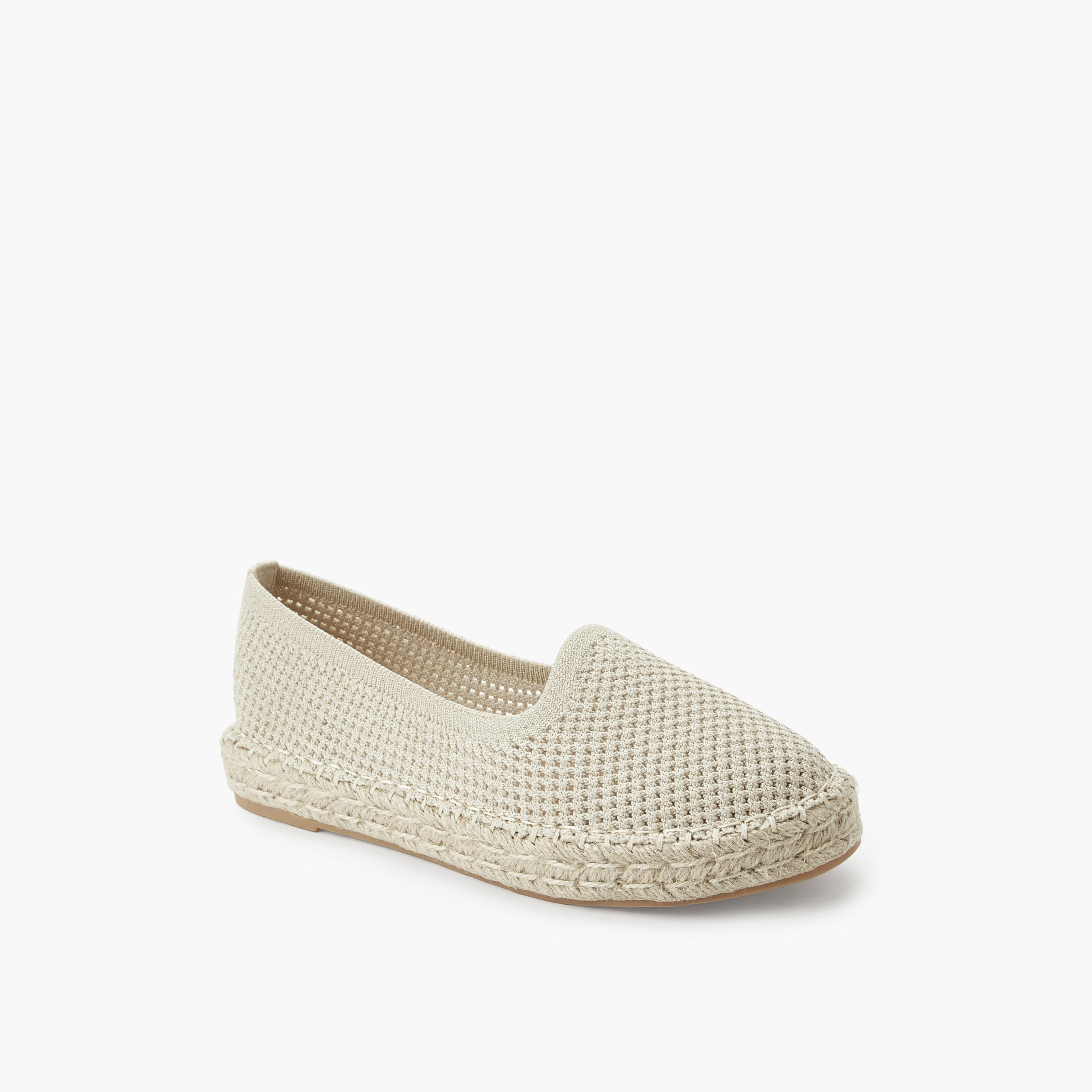 Peppermint Women Textured Espadrille Loafers-women-shoes-flats-espadrilles-image-2