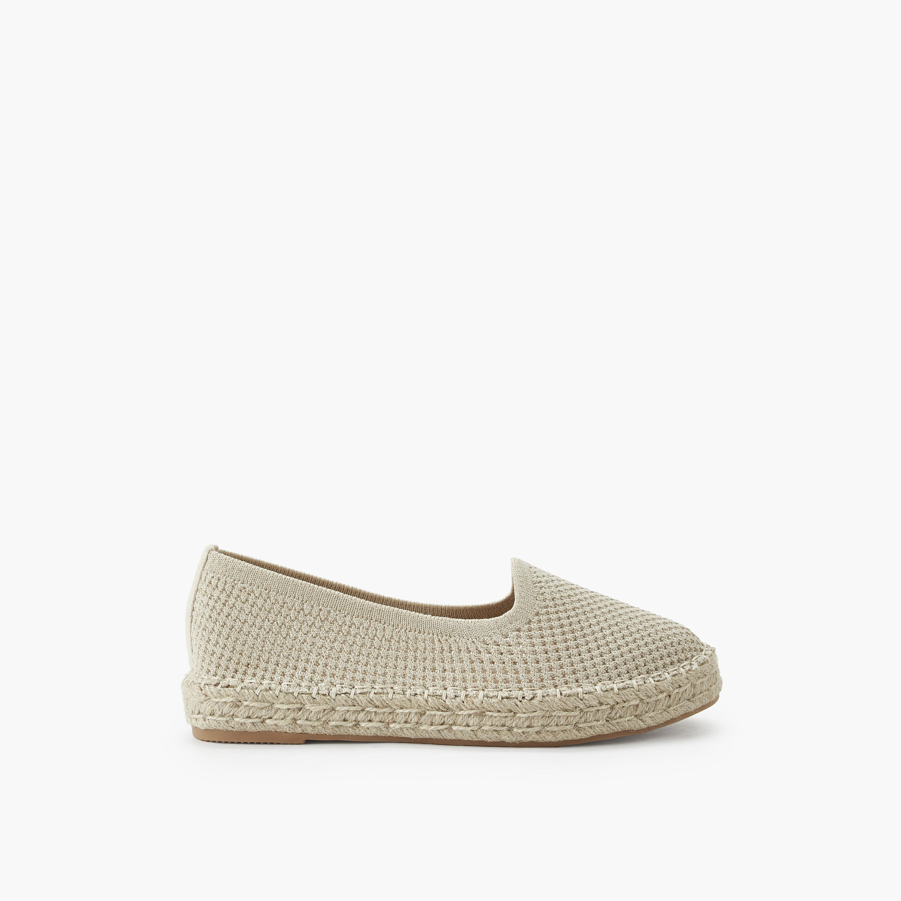 Peppermint Women Textured Espadrille Loafers-women-shoes-flats-espadrilles-image-3