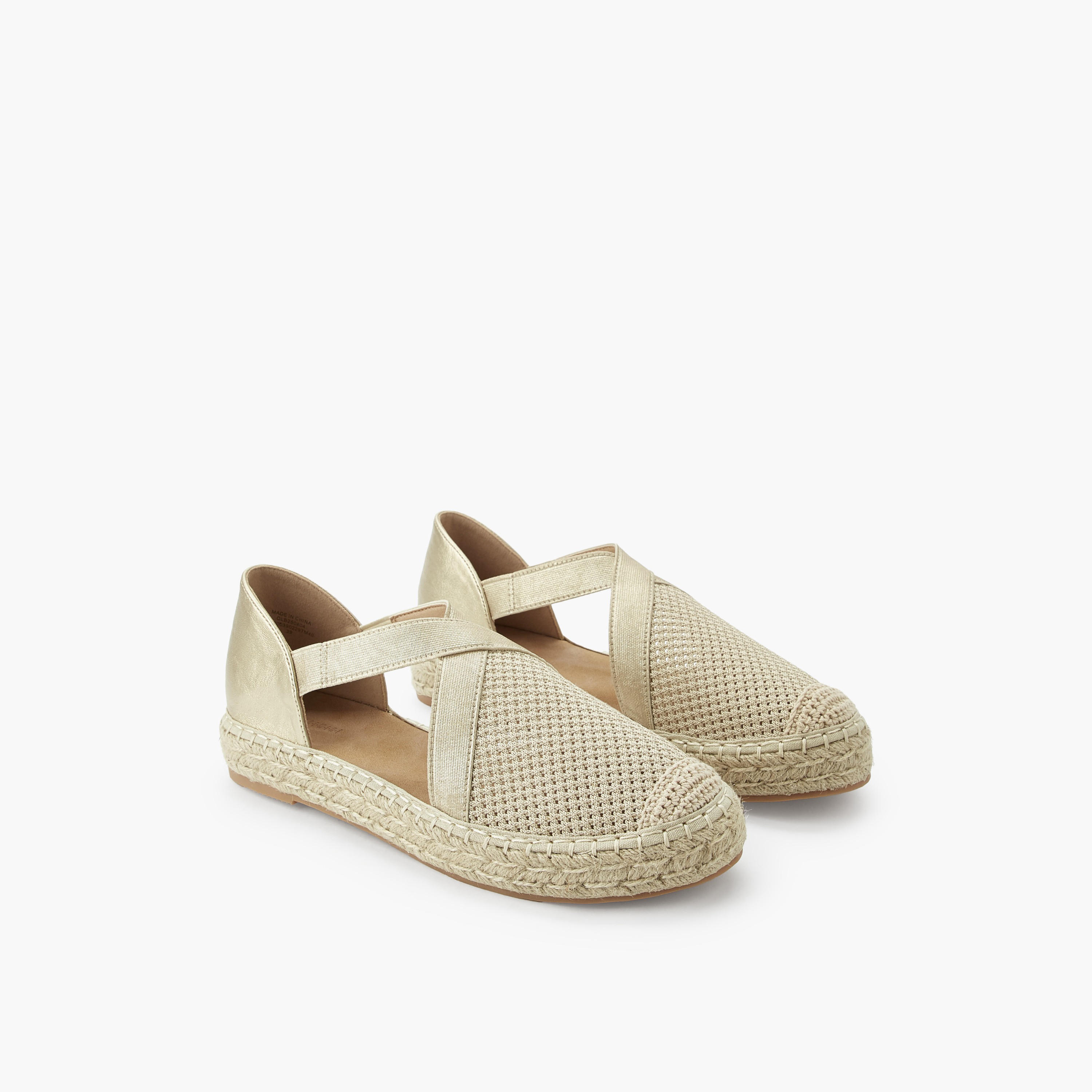 حذاء إسبادريل بارز الملمس للنساء من بيبرمينت-women-shoes-flats-espadrilles-image-1