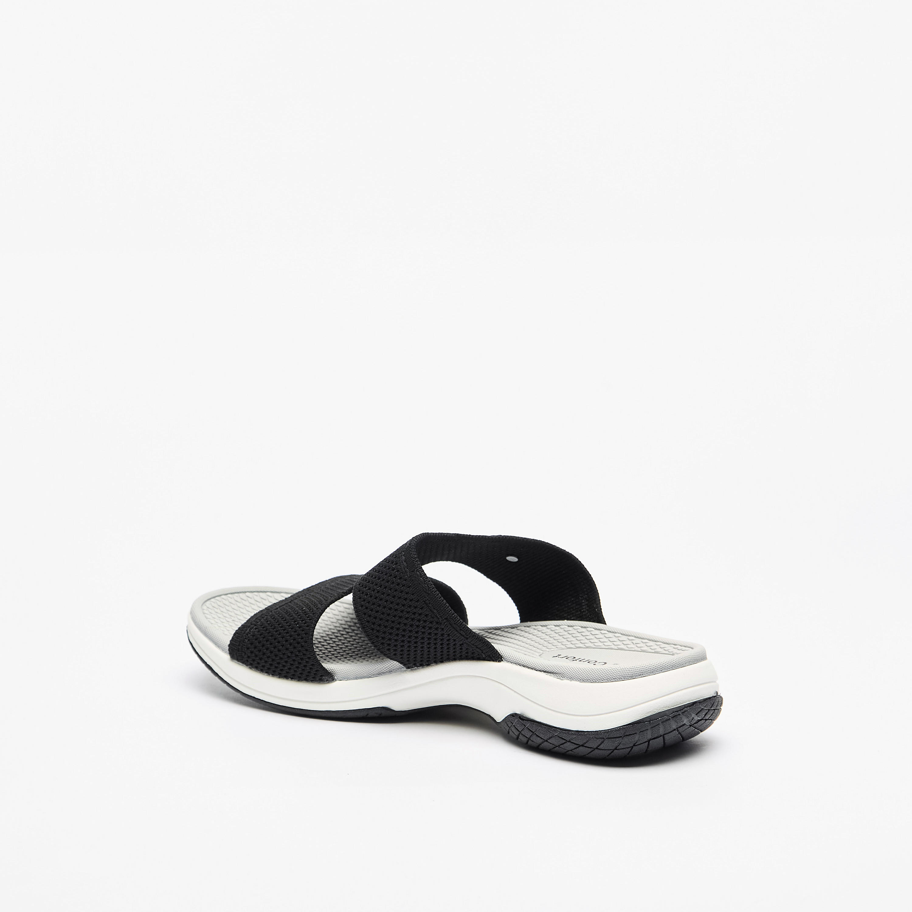 Le Confort Textured Slip-On Comfort Sandals-women-shoes-flats-sandals-image-2