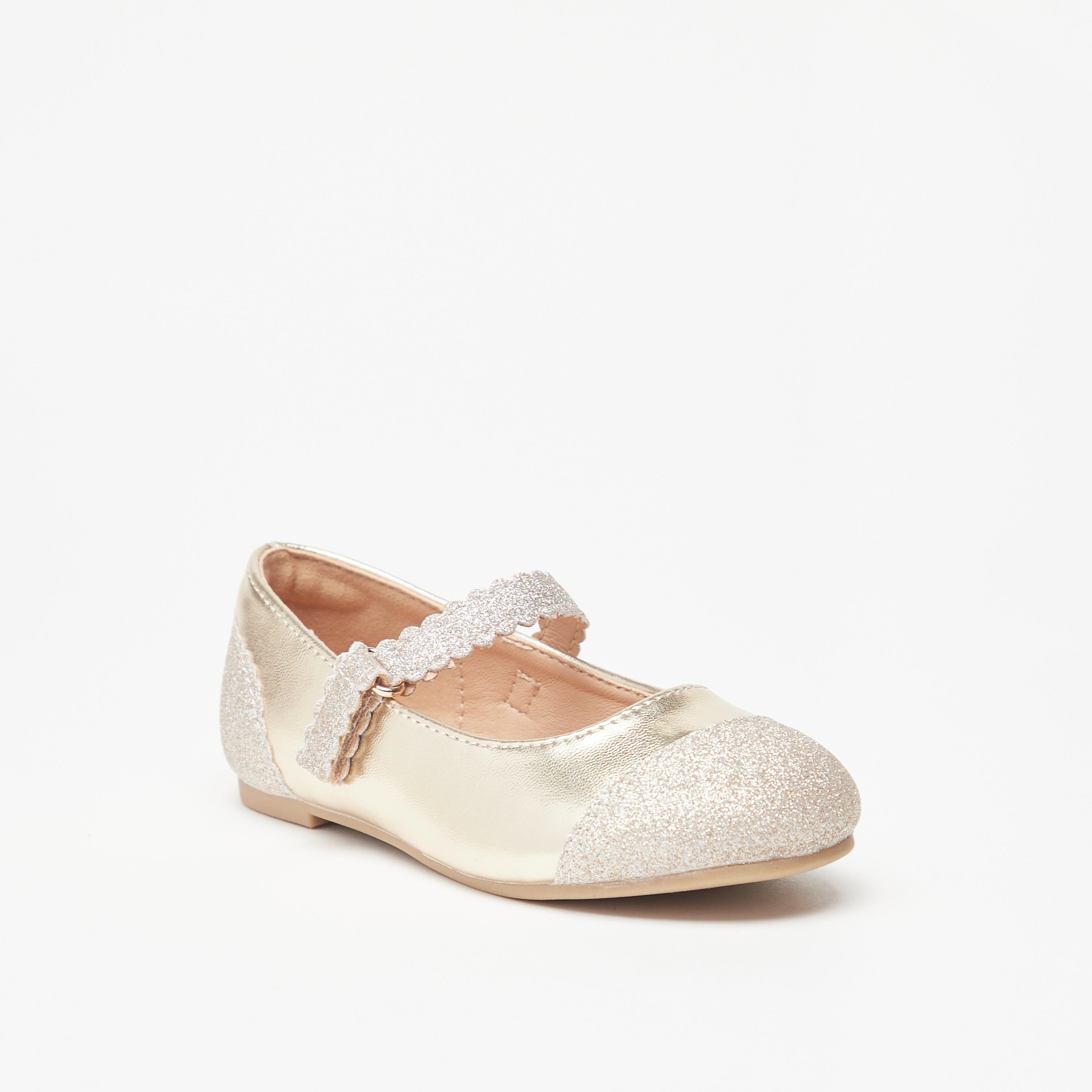 حذاء باليرينا بارز الملمس بشريط إغلاق من جونيورز-girls-shoes-maryjanes-image-1